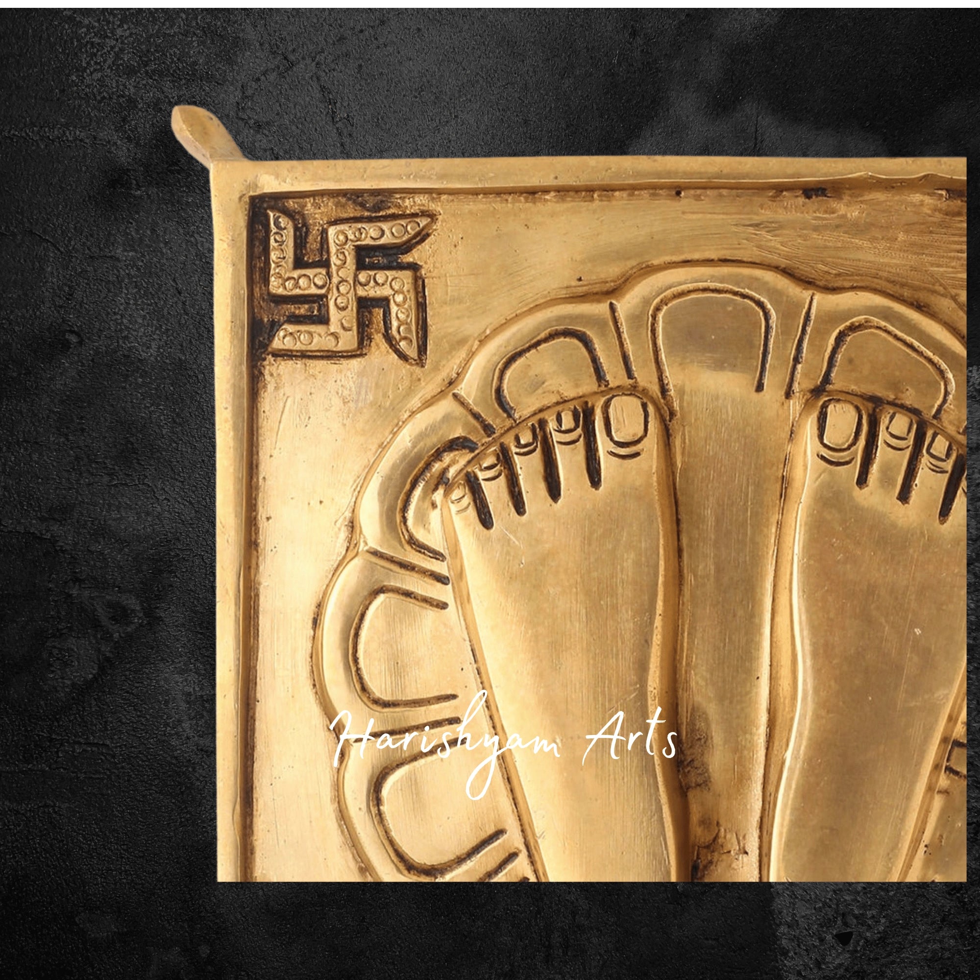 Divine Brass Superfine Charan Paduka for Puja Room