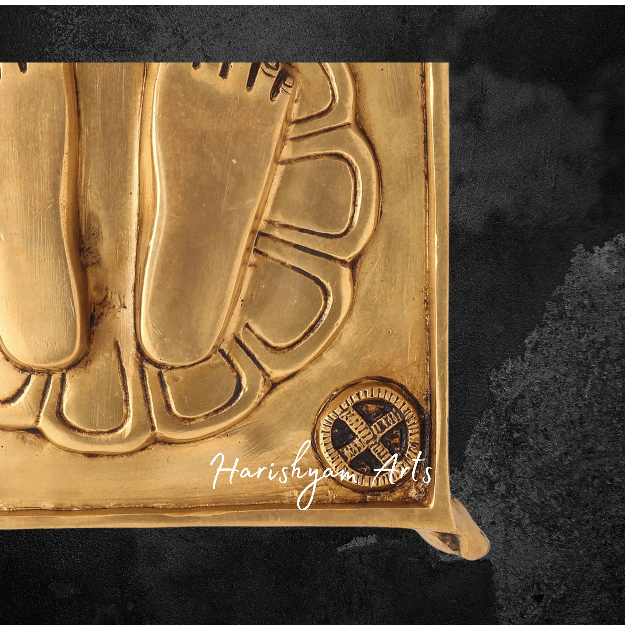 Divine Brass Superfine Charan Paduka for Puja Room