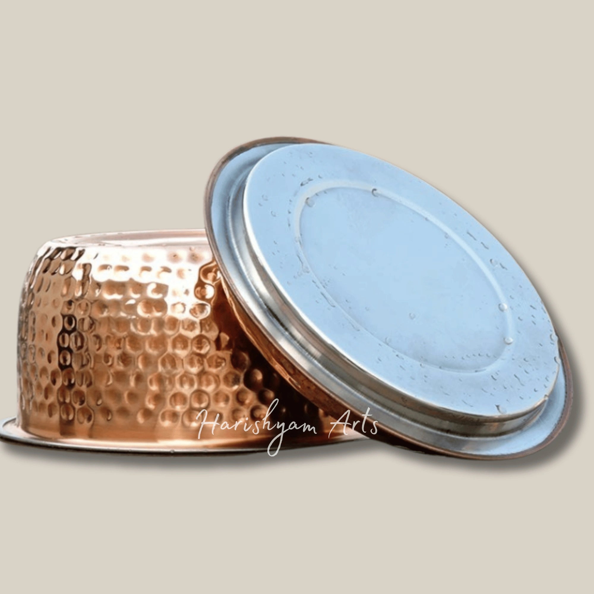 Dual Layer Casserole Pot with Pure Copper and Stainless Steel for Elegant Serving