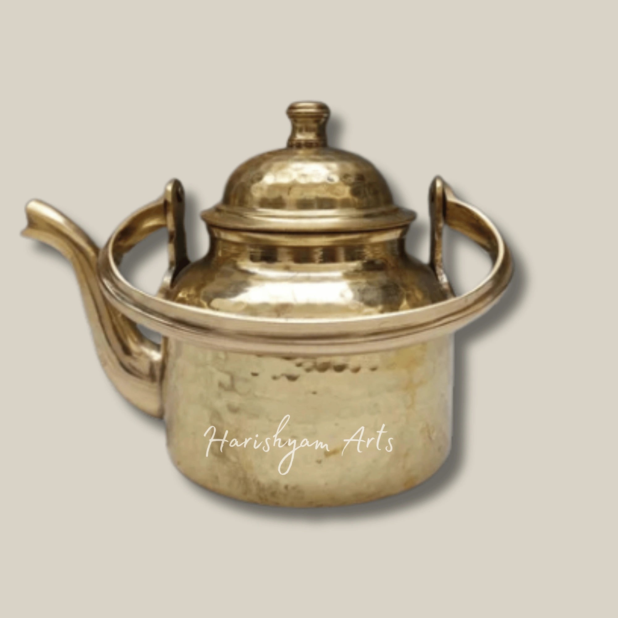 Elegant Brass Kettle for Serving Tea and Hot Beverages