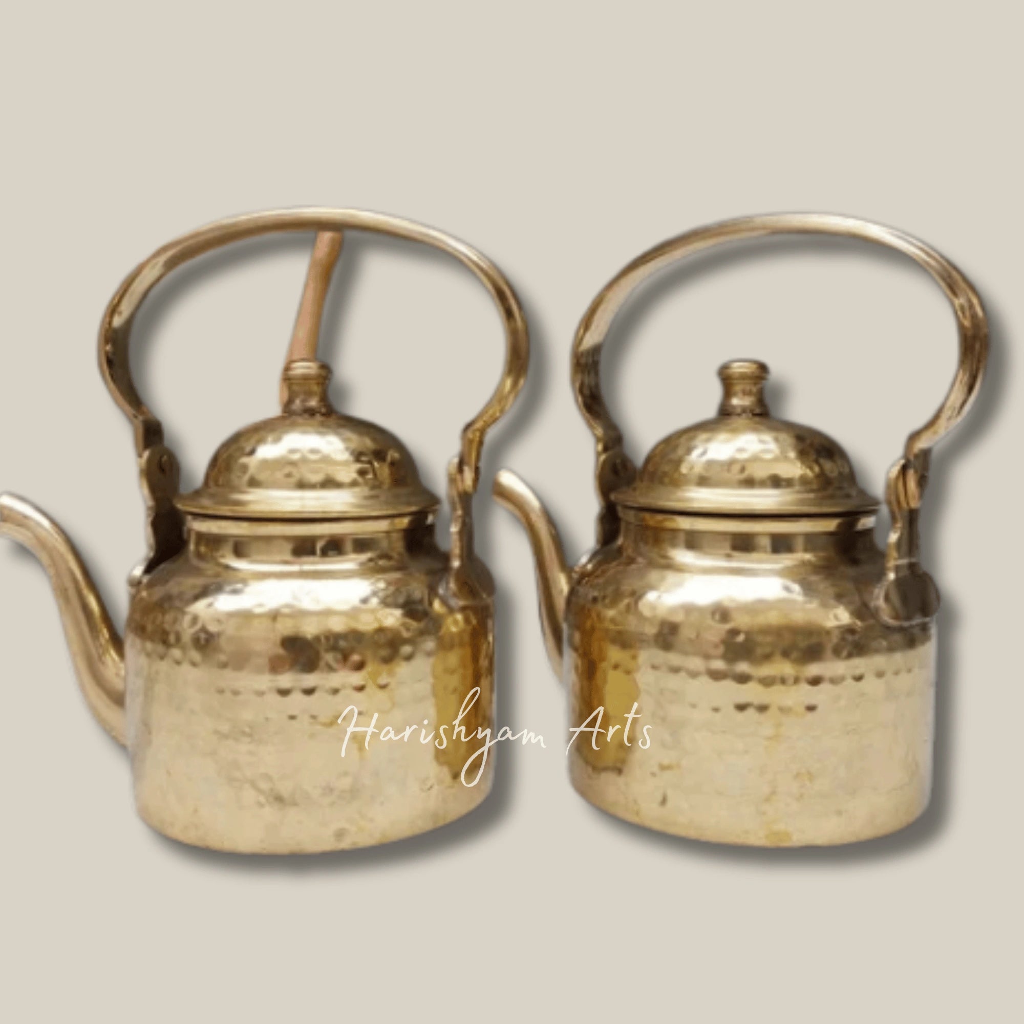Elegant Brass Kettle for Serving Tea and Hot Beverages