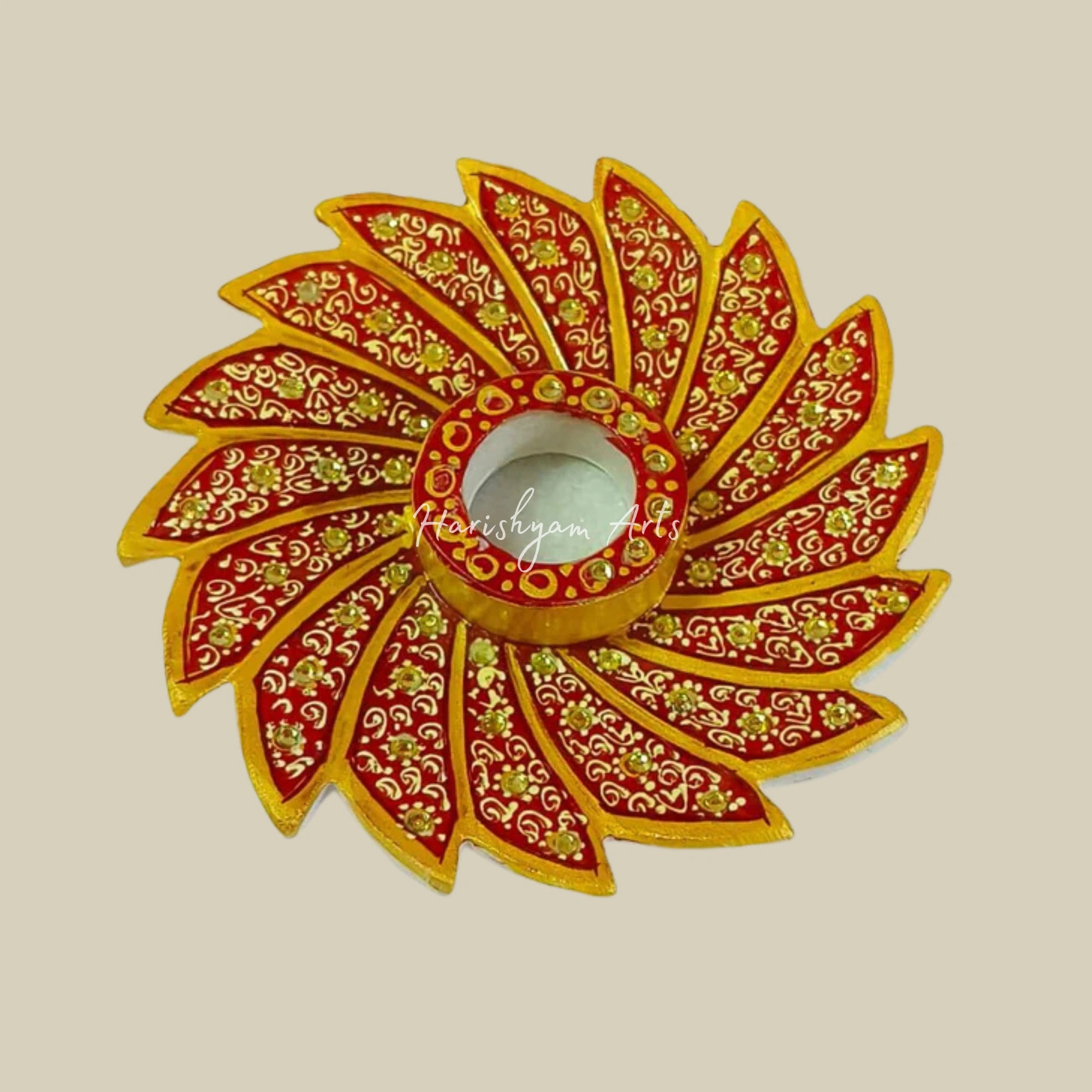 Elegant Marble Diya Candle Stand1