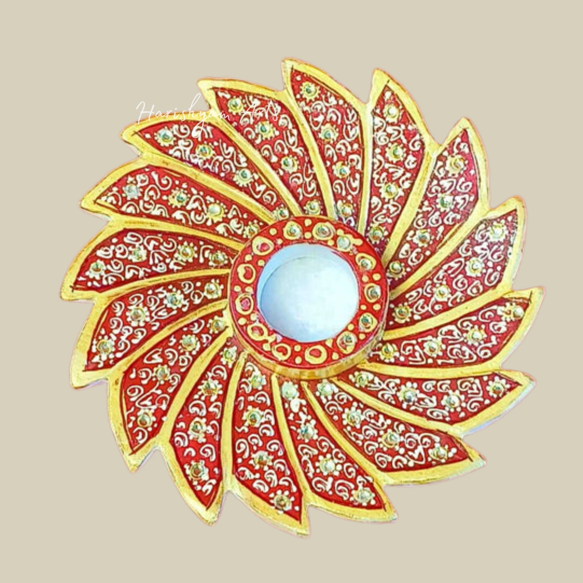 Elegant Marble Diya Candle Stand3