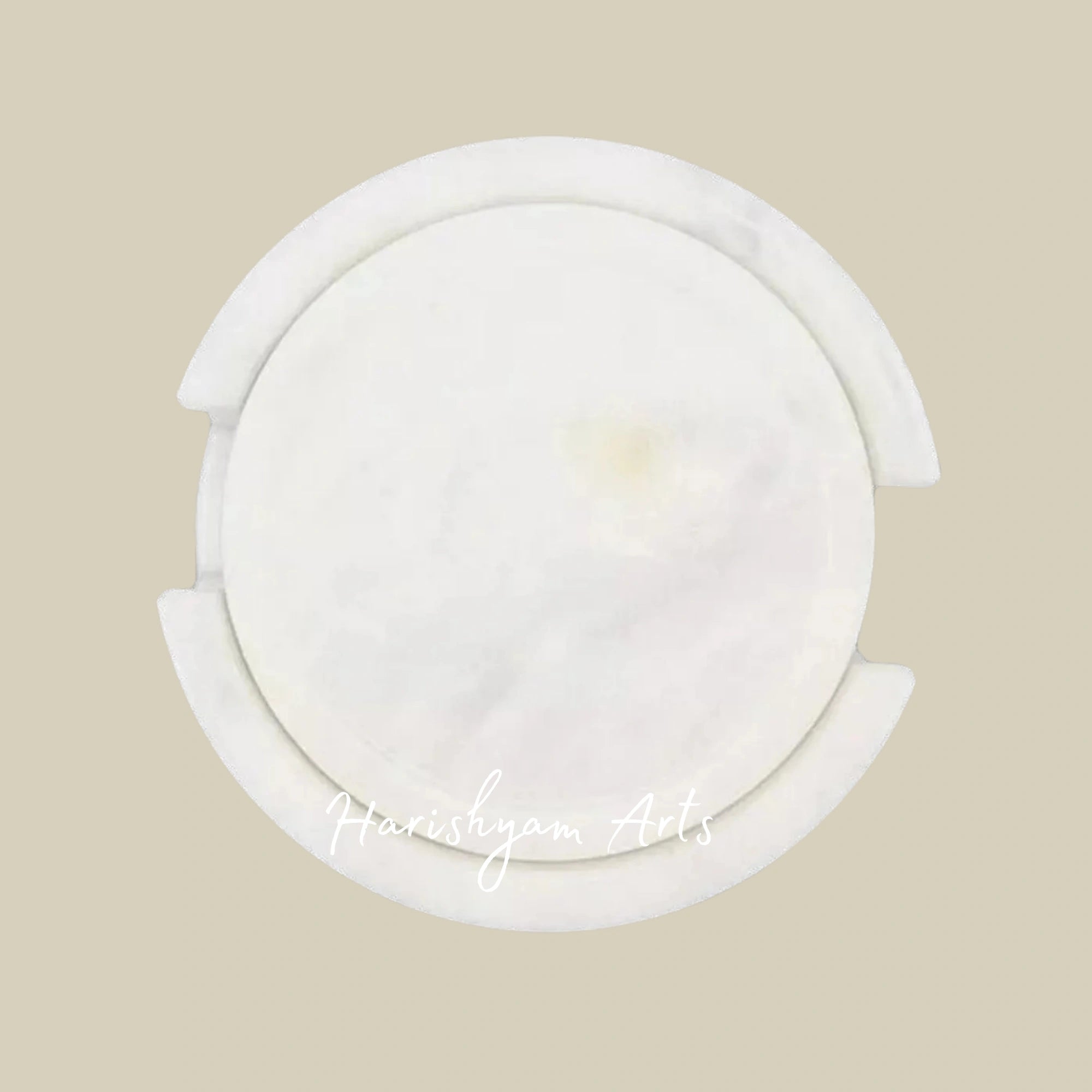 Elegant White Marble Coaster Set Premium Natural Stone Coasters for Beverages