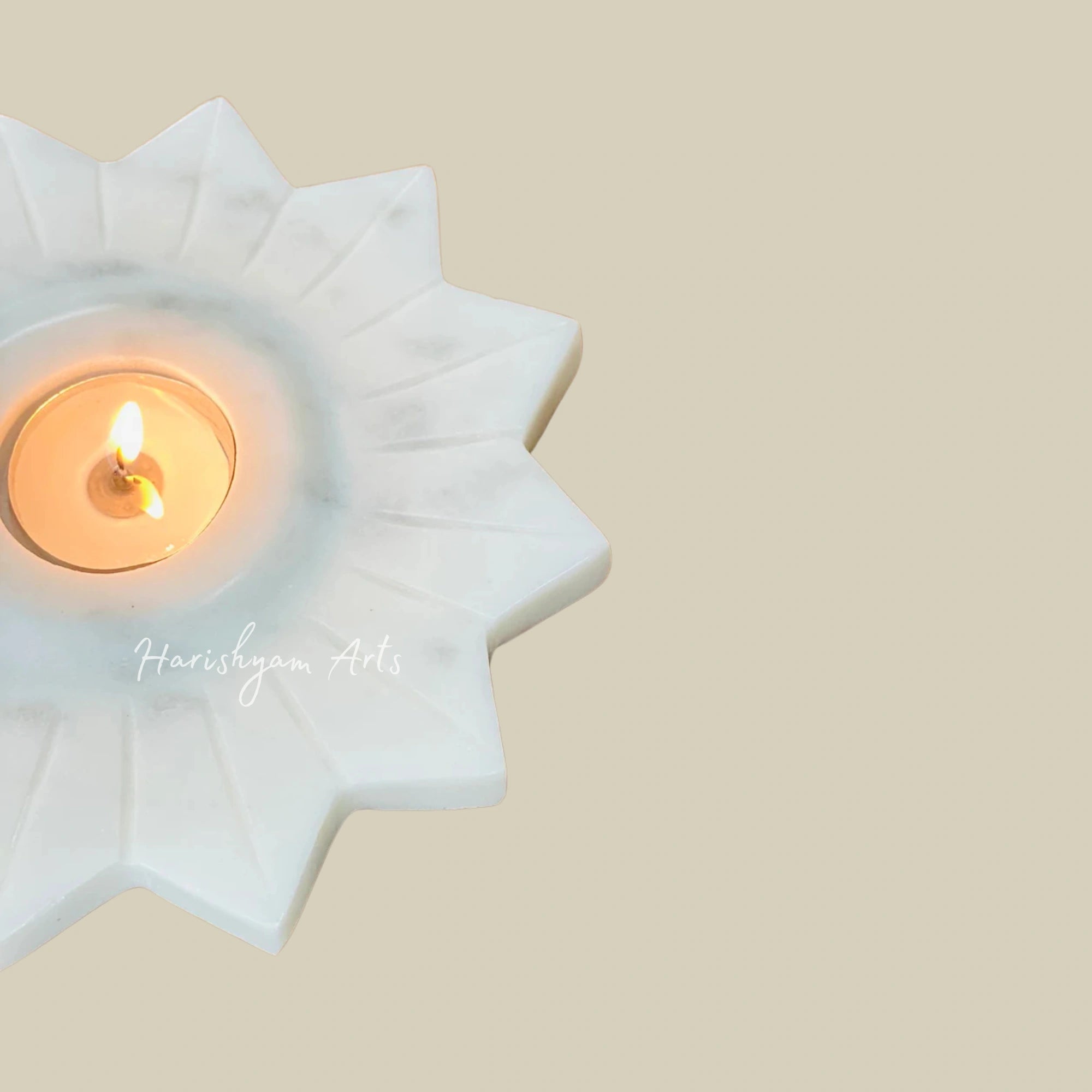 Exquisite Marble Kand Pushp Diya1