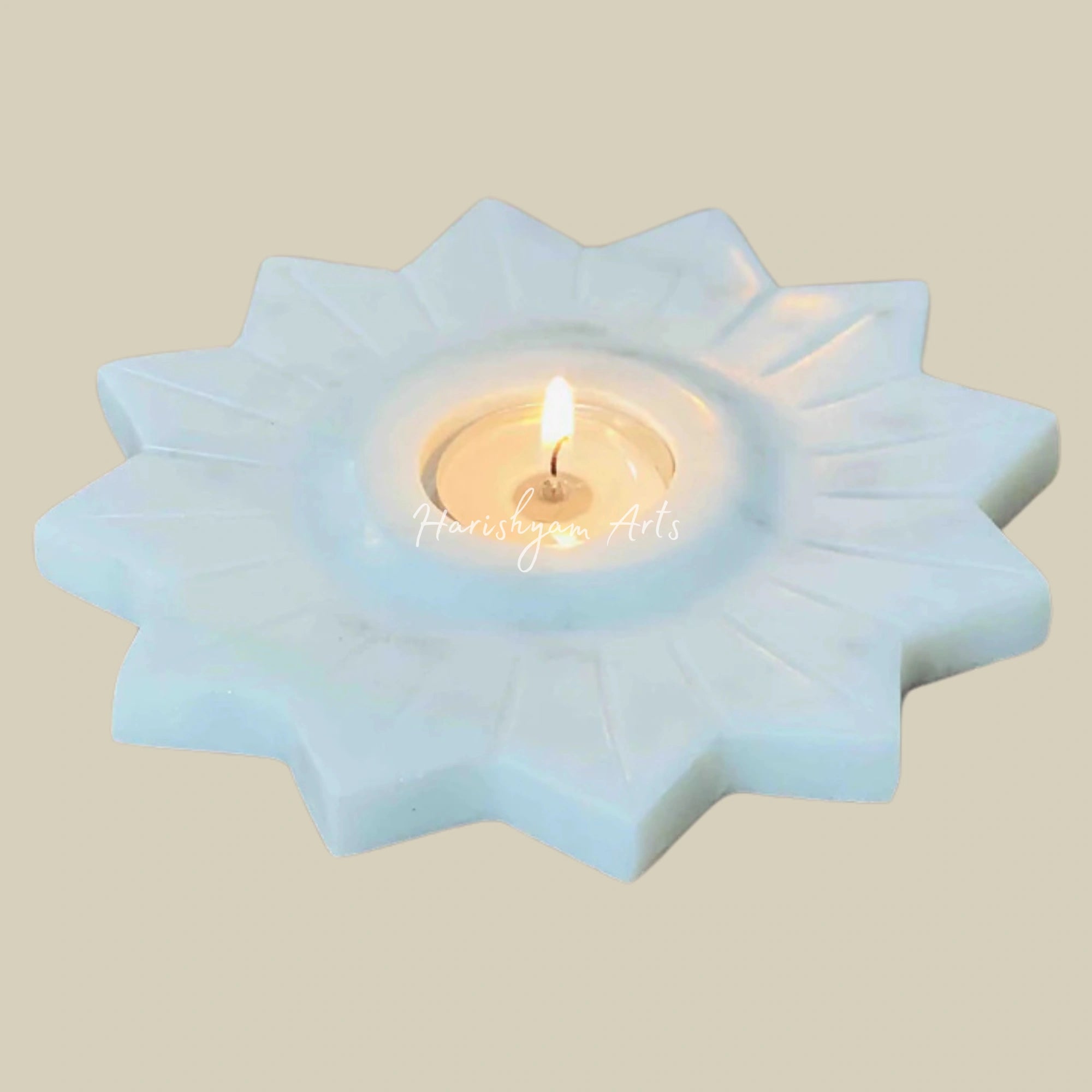 Exquisite Marble Kand Pushp Diya3