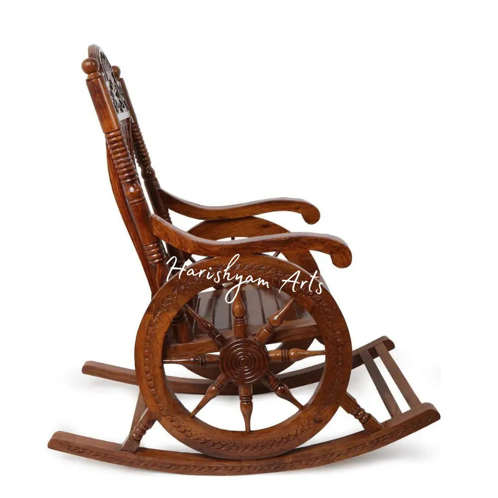 Grandpa's Resting Chair - High-Quality Wooden Rocking Chair