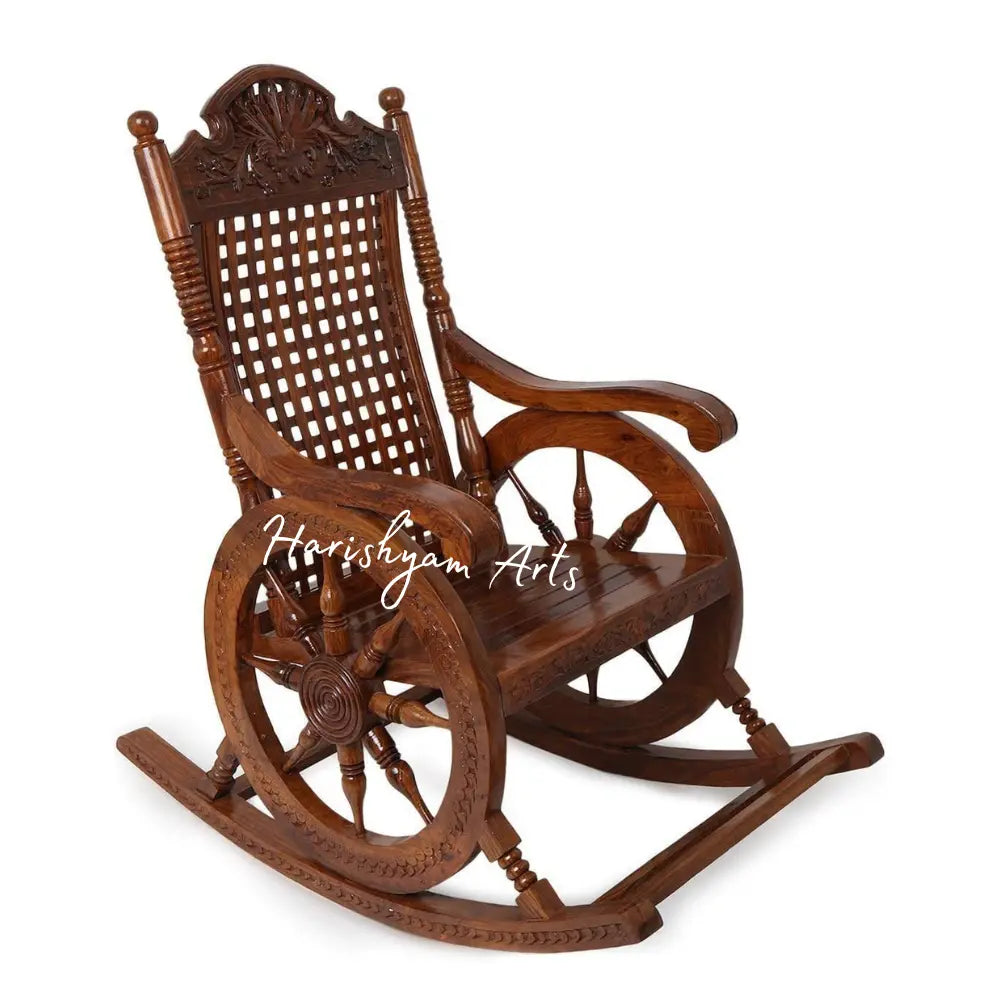Grandpa's Resting Chair - High-Quality Wooden Rocking Chair