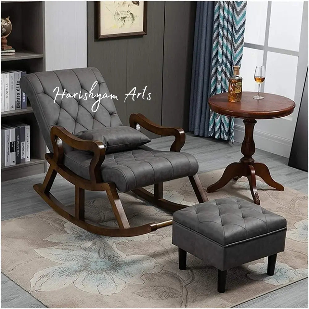 Gray Grace 1-Seater Rocking Chair