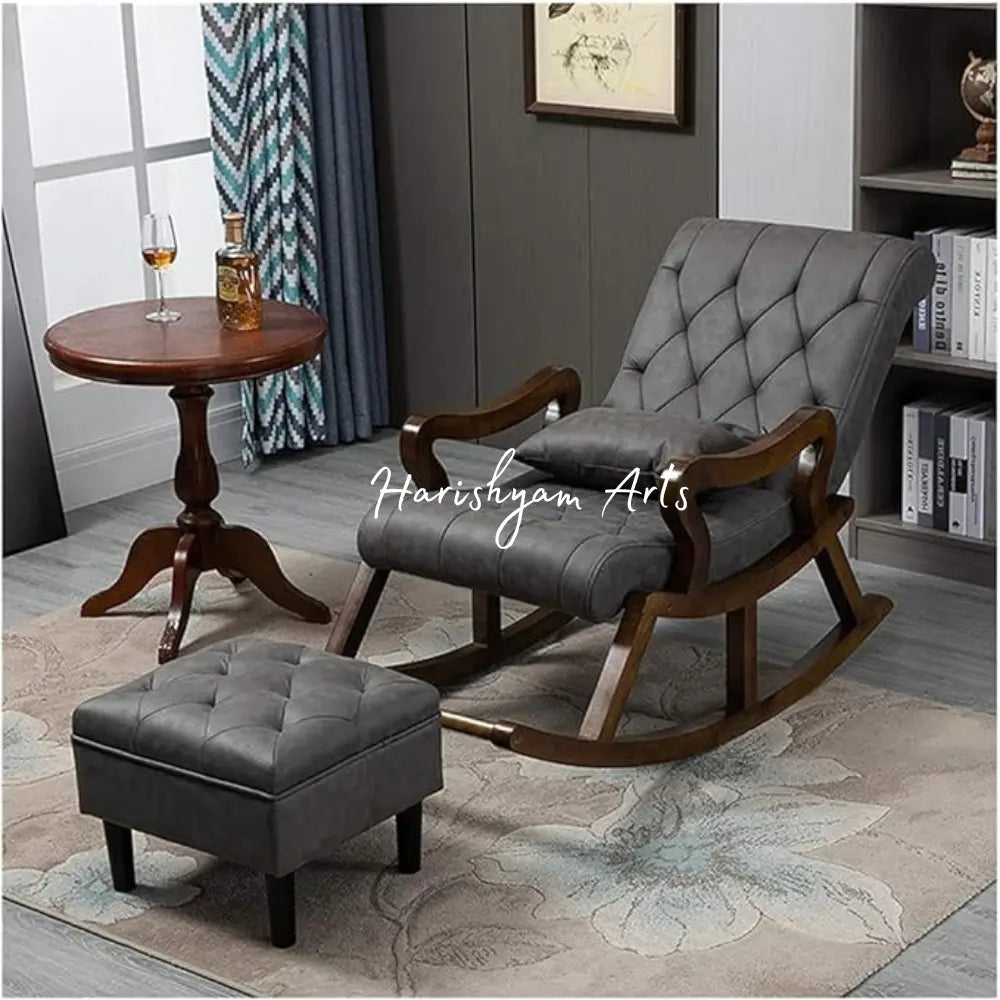 Gray Grace 1-Seater Rocking Chair