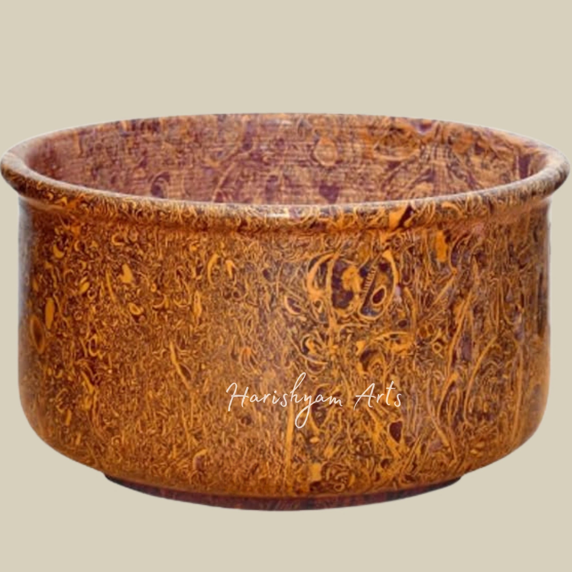 Large Habur Stone Bowl For Curd Making