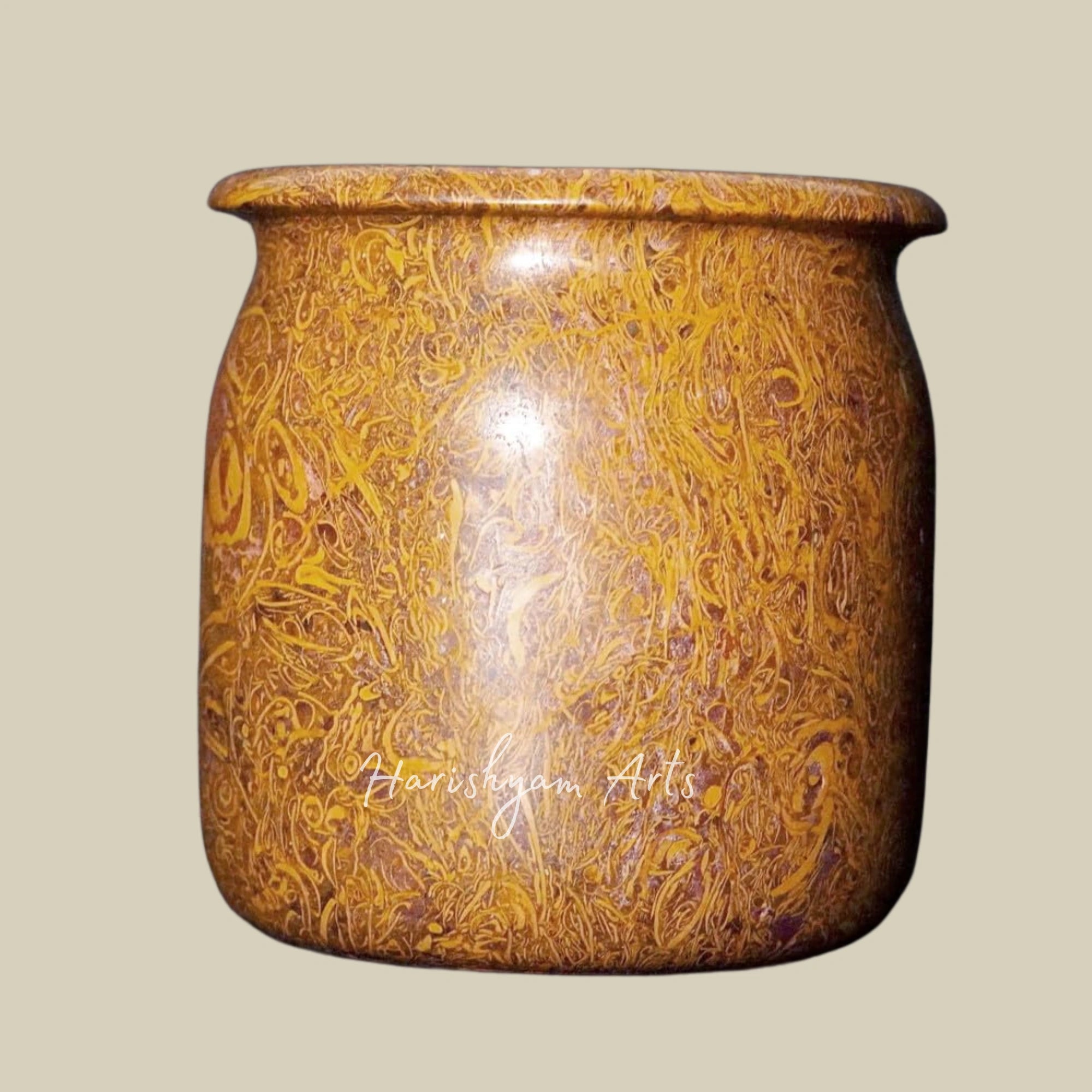 Handcrafted Habur Stone Water Pitcher Desert Rock Traditional Serving Jug 550ml Individual Pack