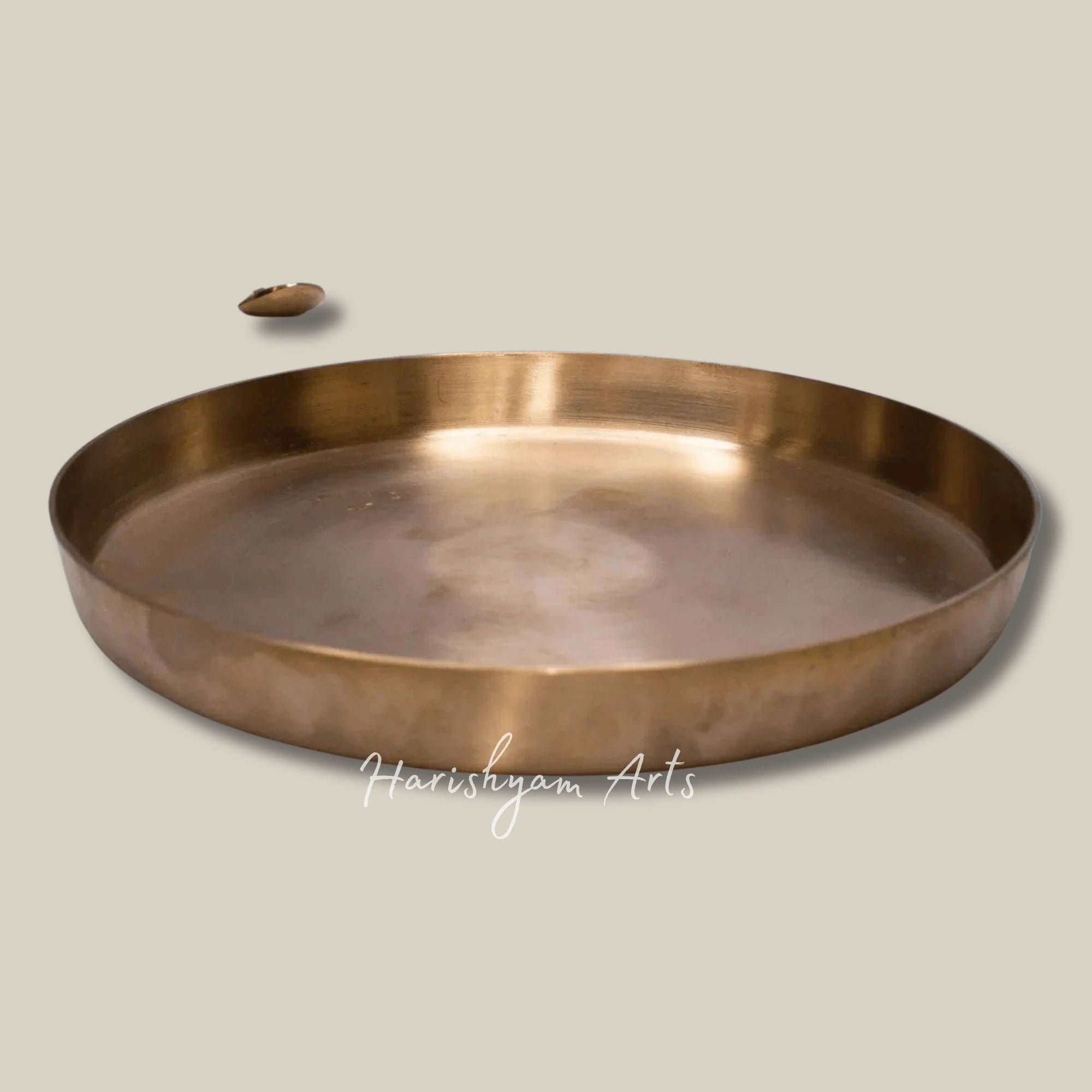 Handmade Bronze Kansa Dinner Plate for Ayurvedic Dining