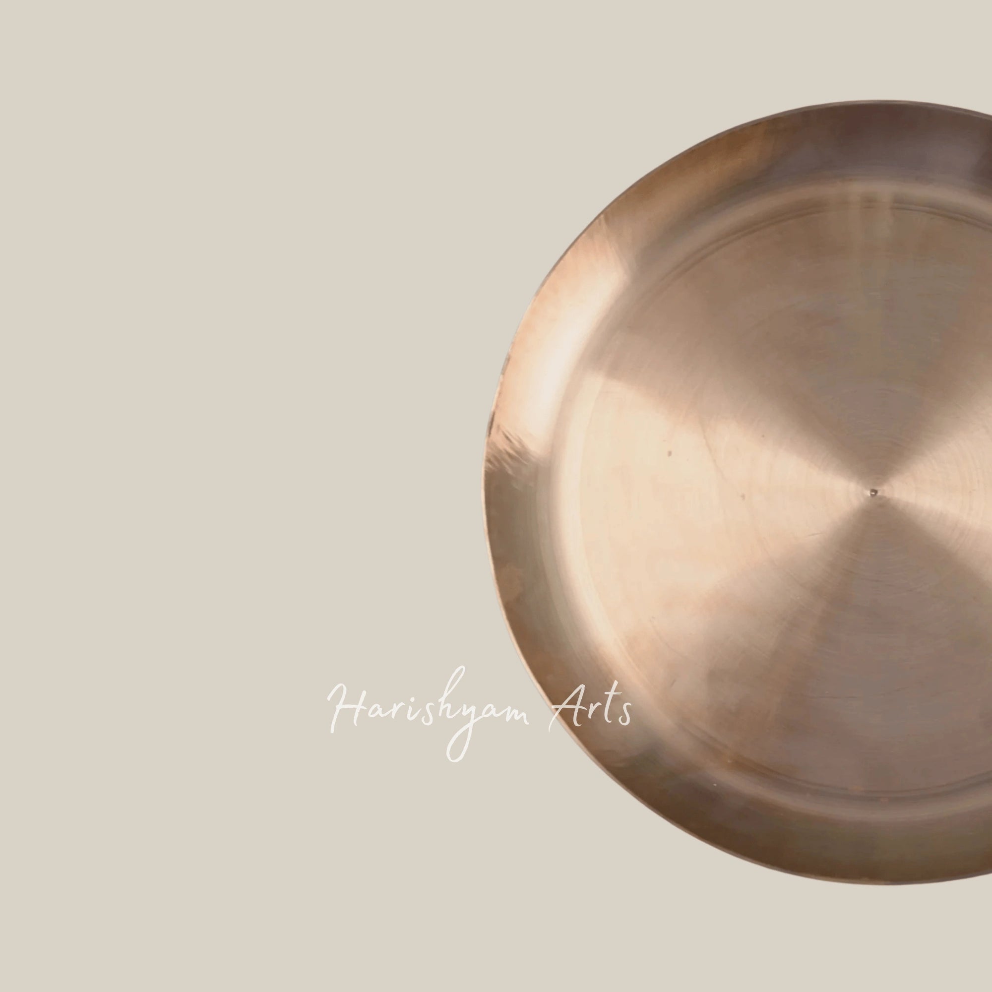 Kansa Bronze Nasta Plate 10 inches for Snacks and Starters