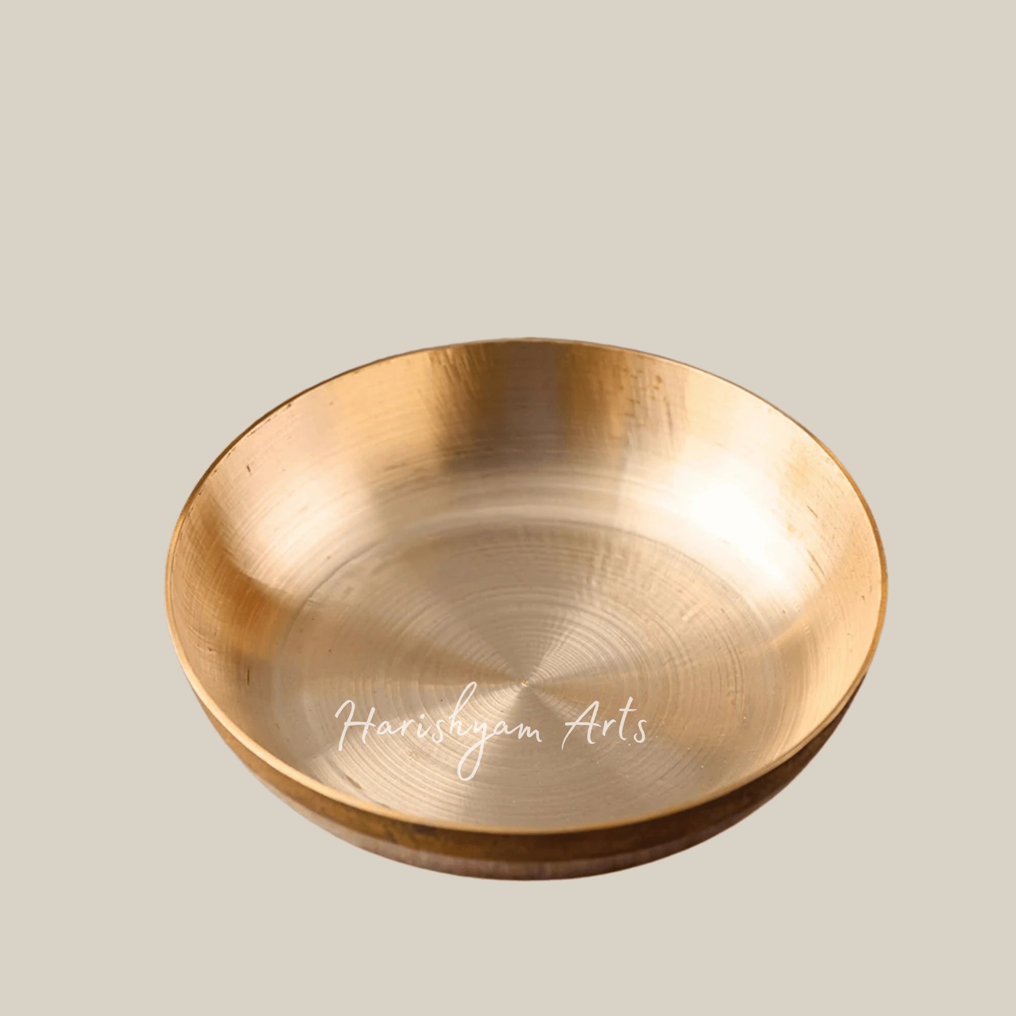 Kansa Dessert Plate Set of Two for Serving Sweets and Dry Fruits