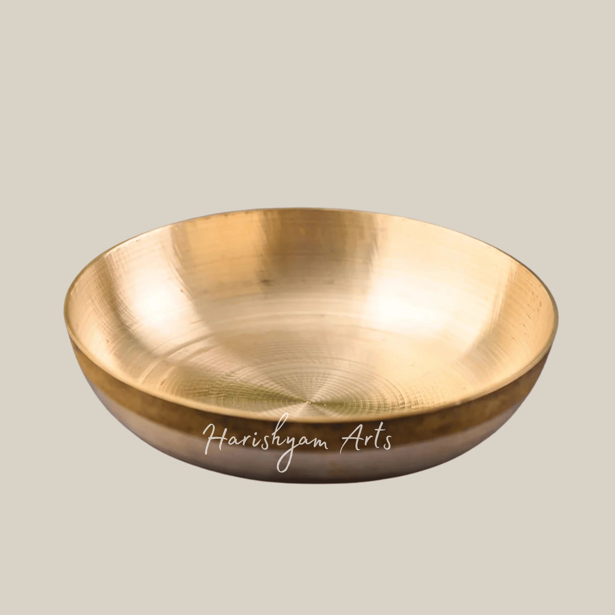 Kansa Dessert Plate Set of Two for Serving Sweets and Dry Fruits
