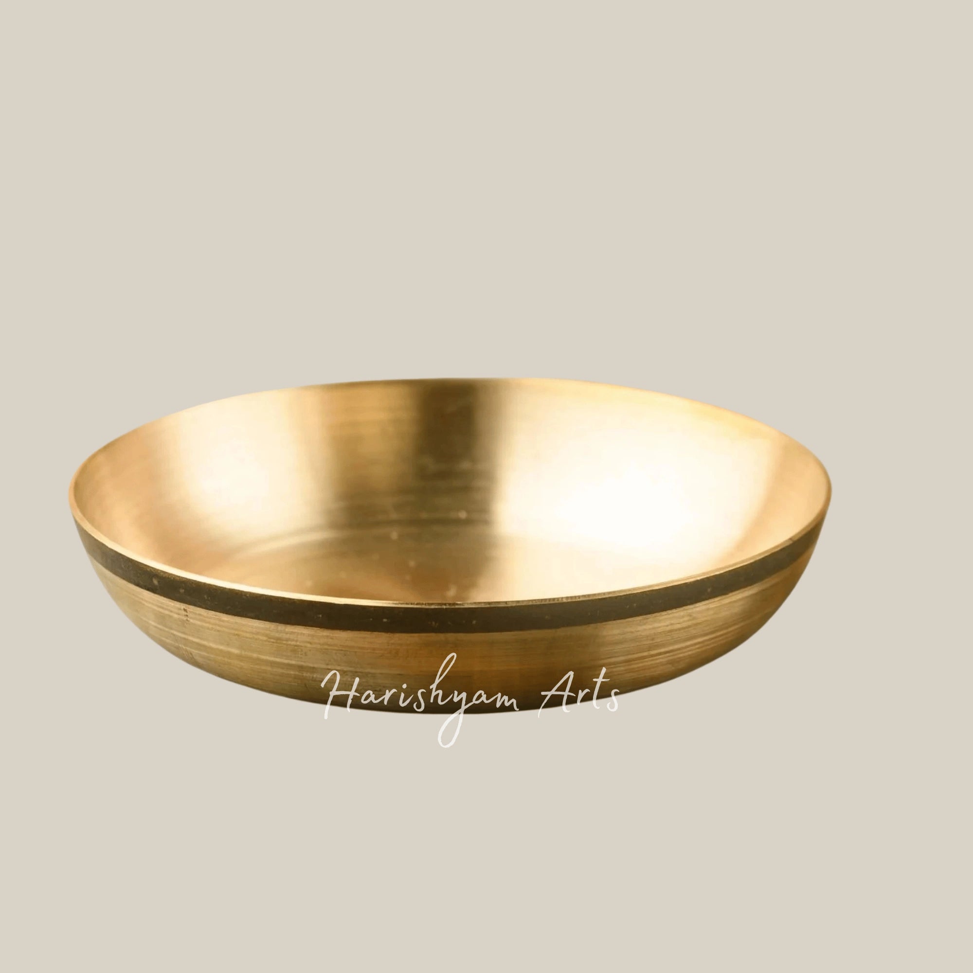 Kansa Dessert Plate Set of Two for Serving Sweets and Dry Fruits