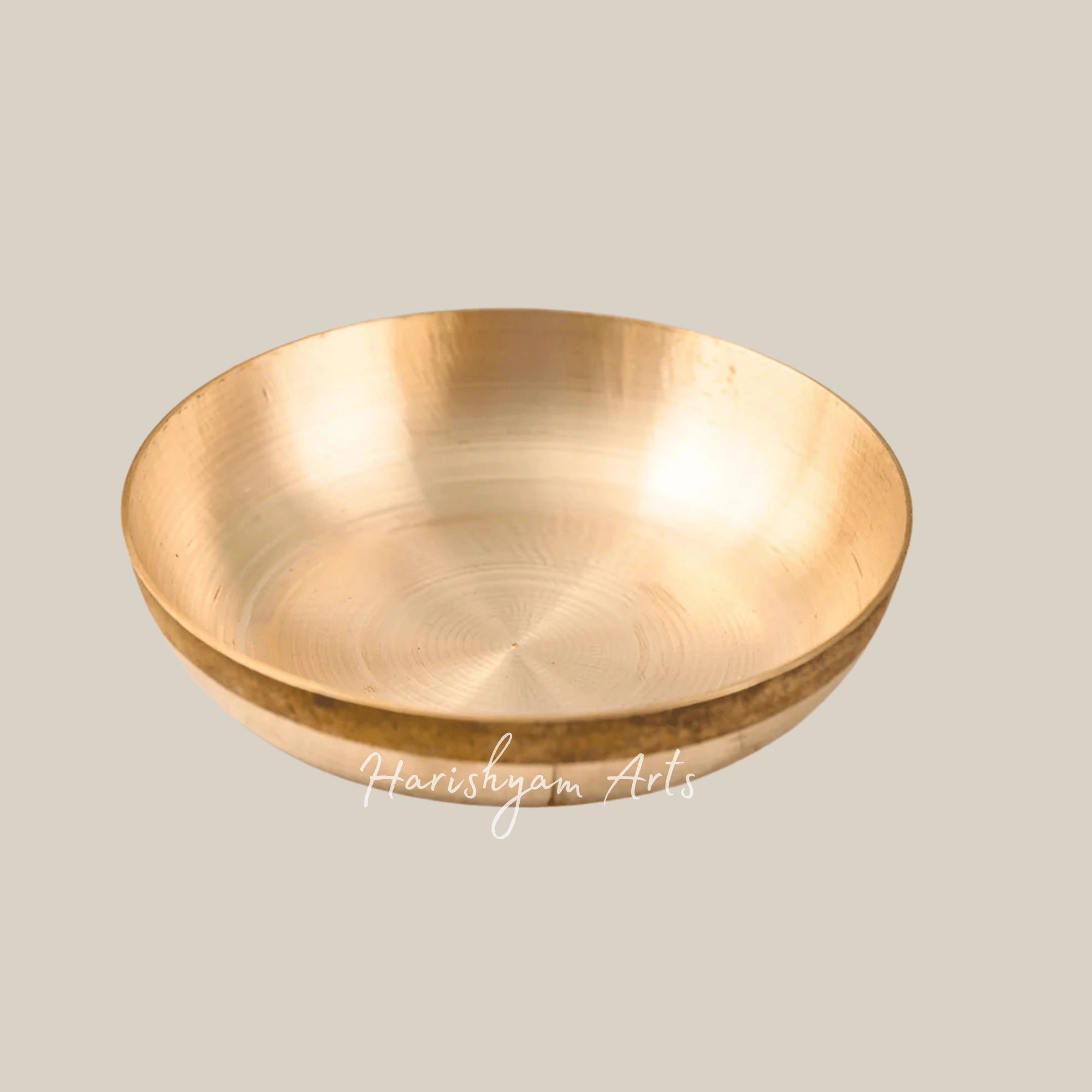 Kansa Dessert Plate Set of Two for Serving Sweets and Dry Fruits