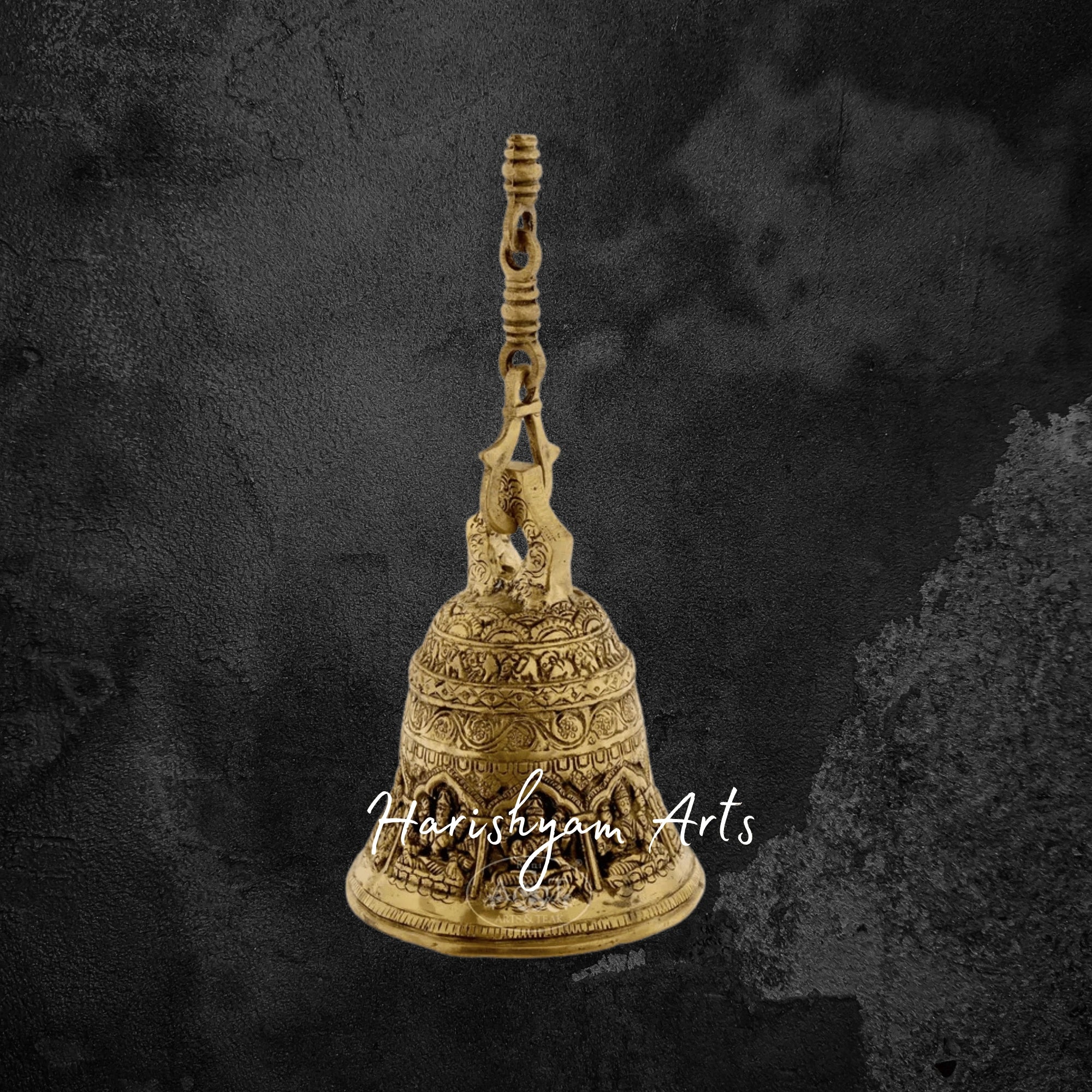 Lakshmi Brass Hanging Puja Bell for Mandir