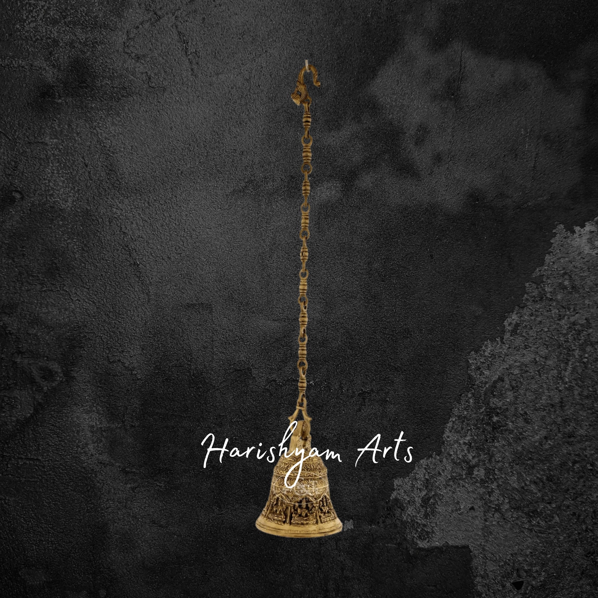Lakshmi Brass Hanging Puja Bell for Mandir