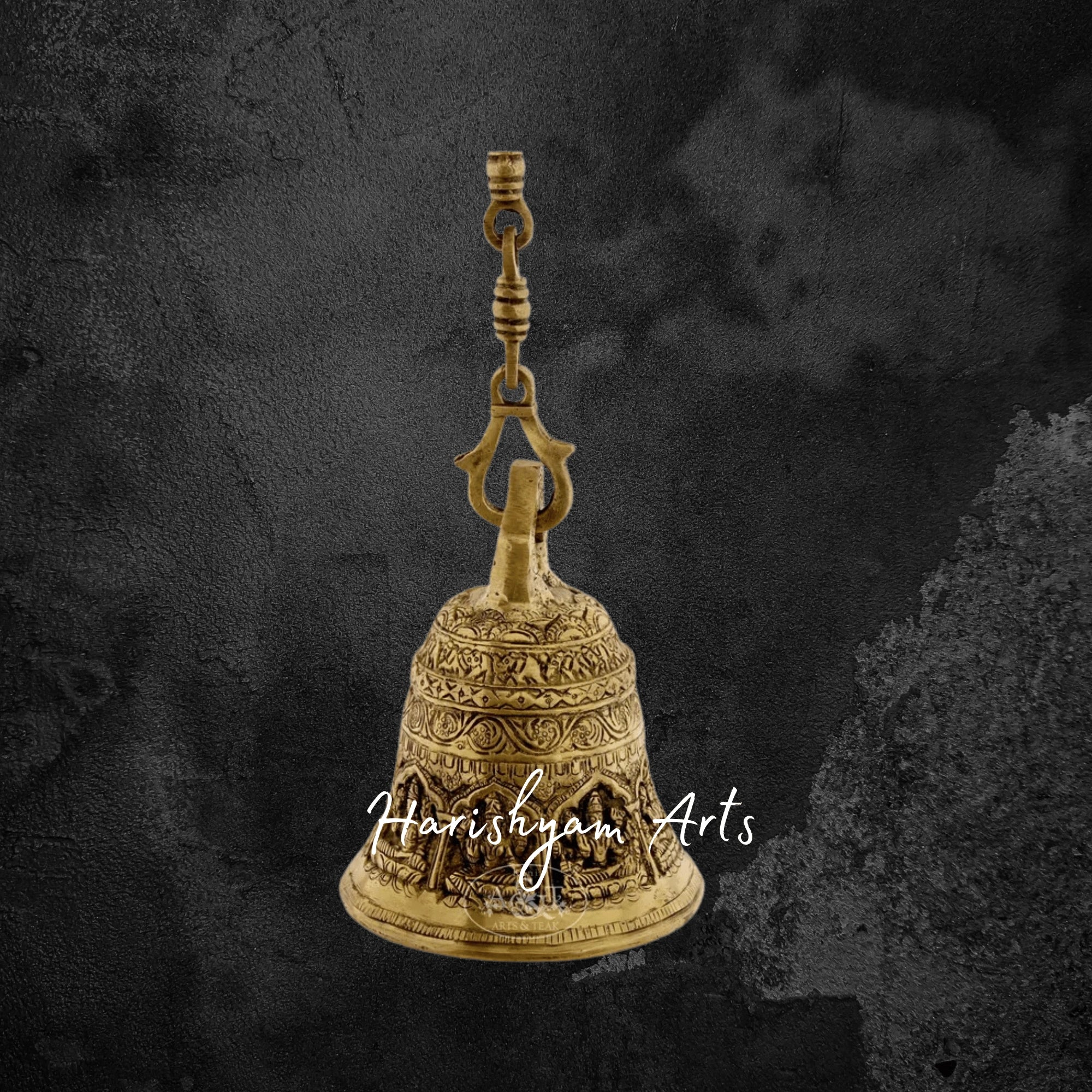 Lakshmi Brass Hanging Puja Bell for Mandir