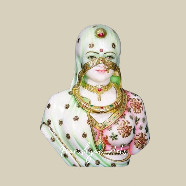 Marble Artwork of Bani Thani Rajasthani Heritage Piece