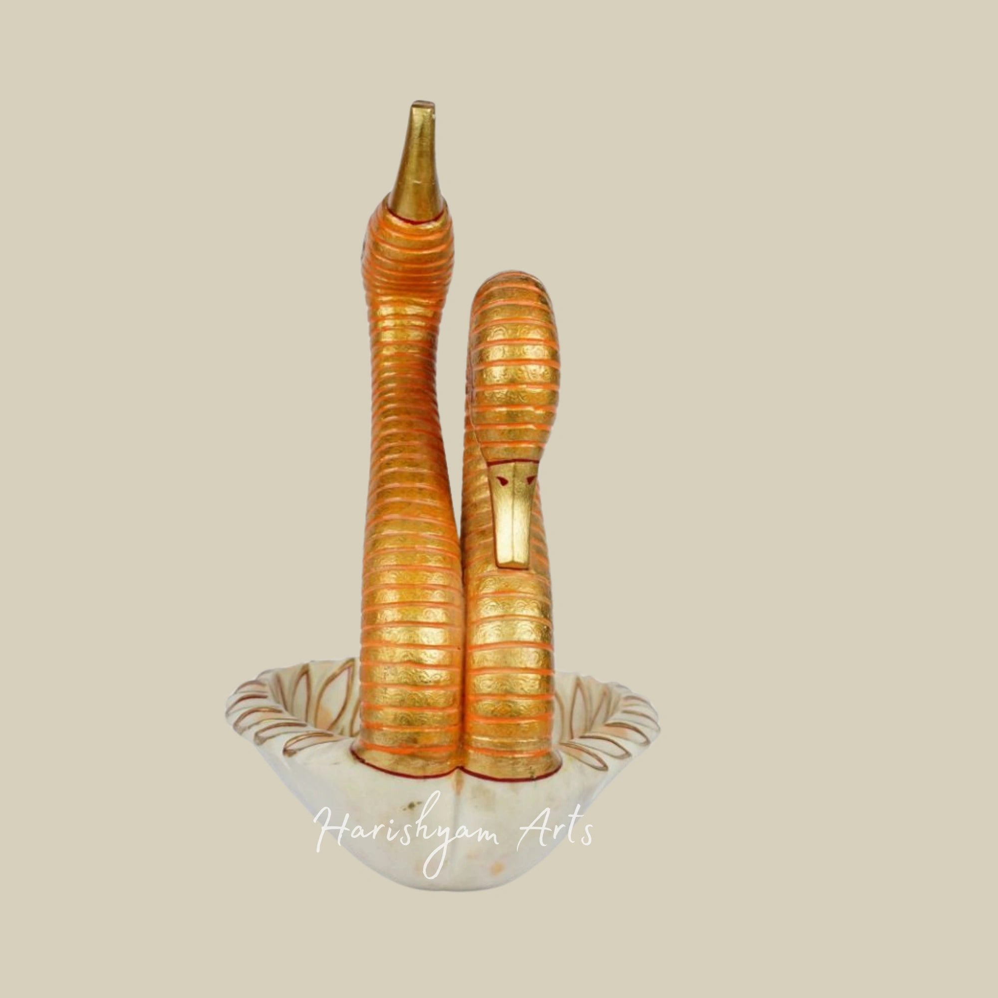 Marble Handcrafted Swan-Shaped Urli for Elegant Home Decoration5