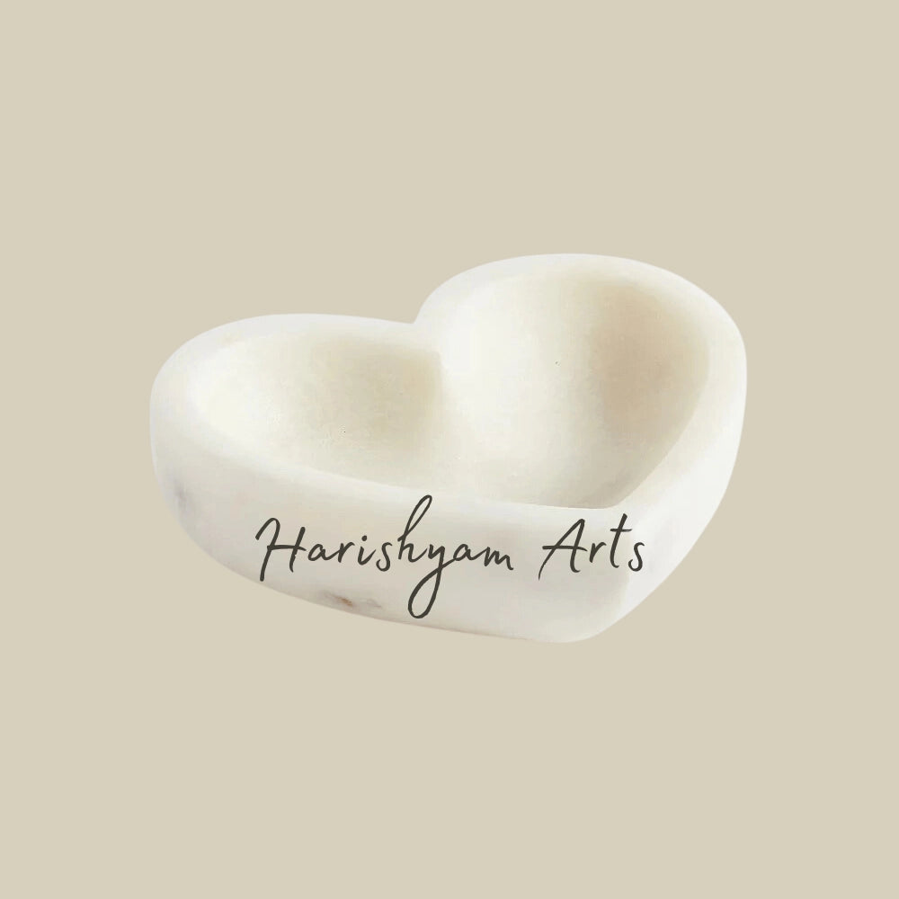 Marble Heart Shaped Bowl