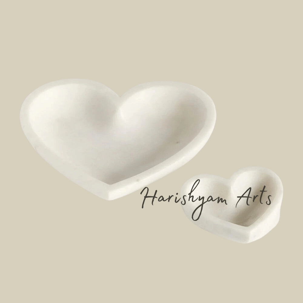 Marble Heart Shaped Bowl