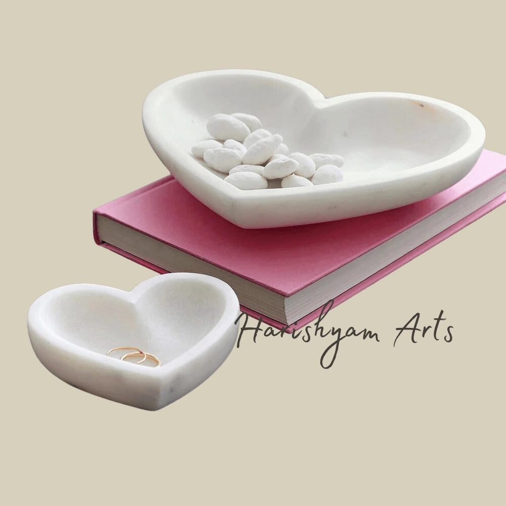 Marble Heart Shaped Bowl