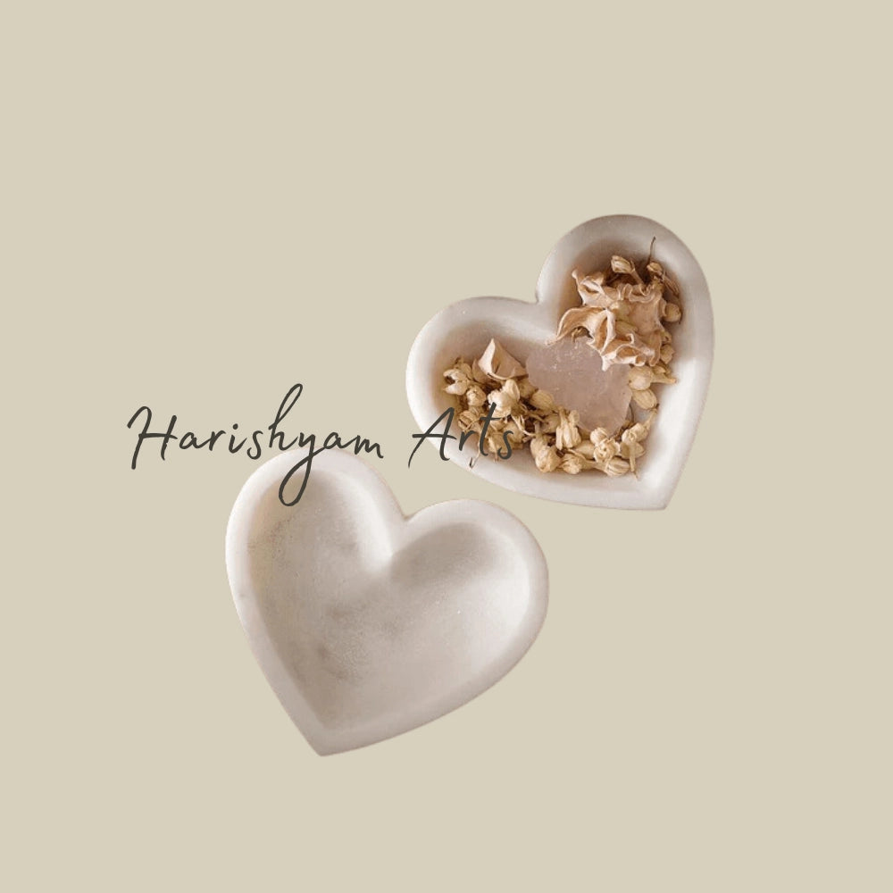 Marble Heart Shaped Bowl