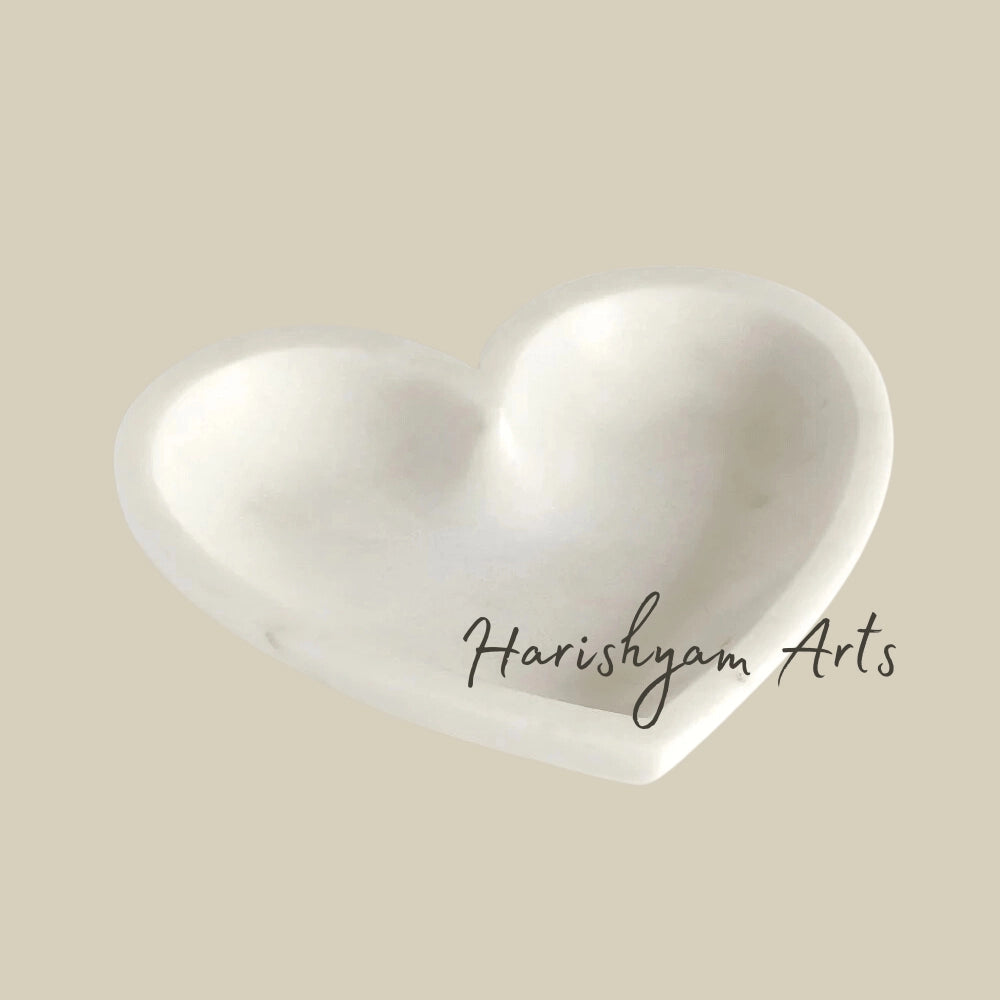 Marble Heart Shaped Bowl