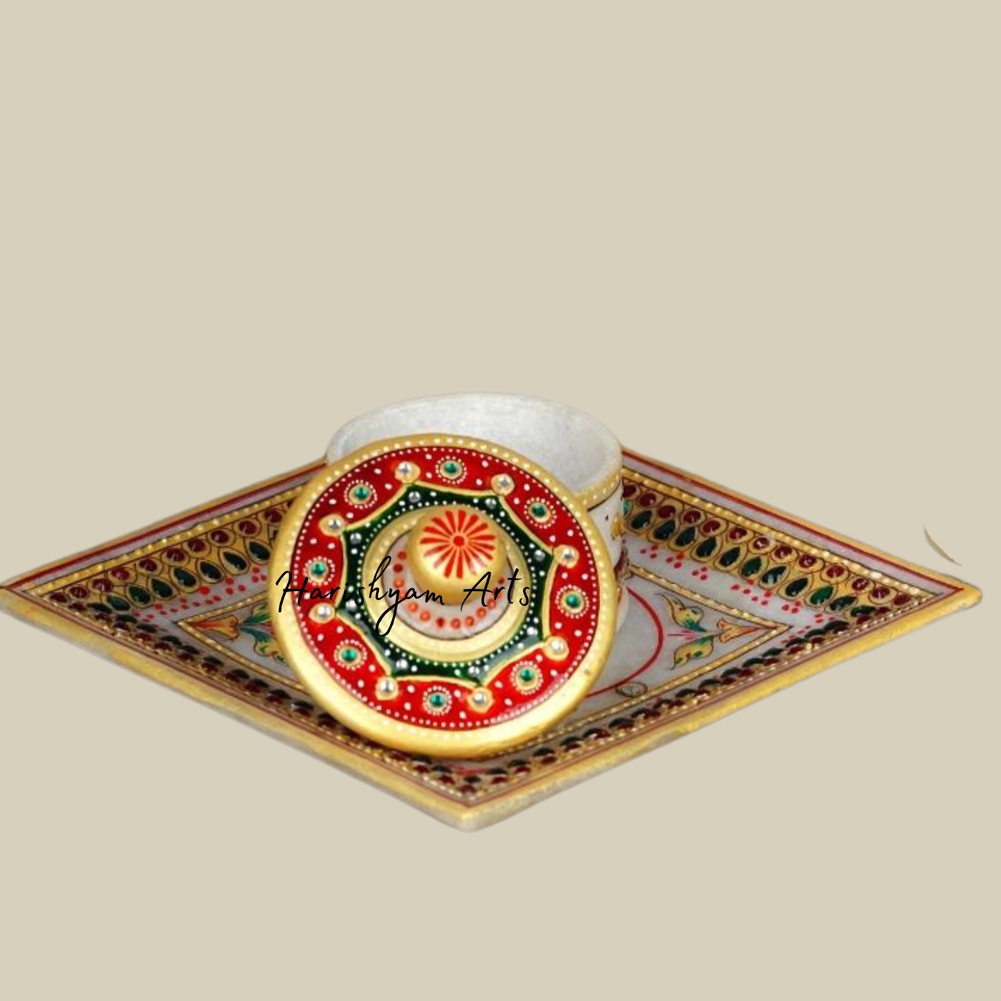 Marble Handcrafted Container Box with Tray for Jewelry and Trinkets1