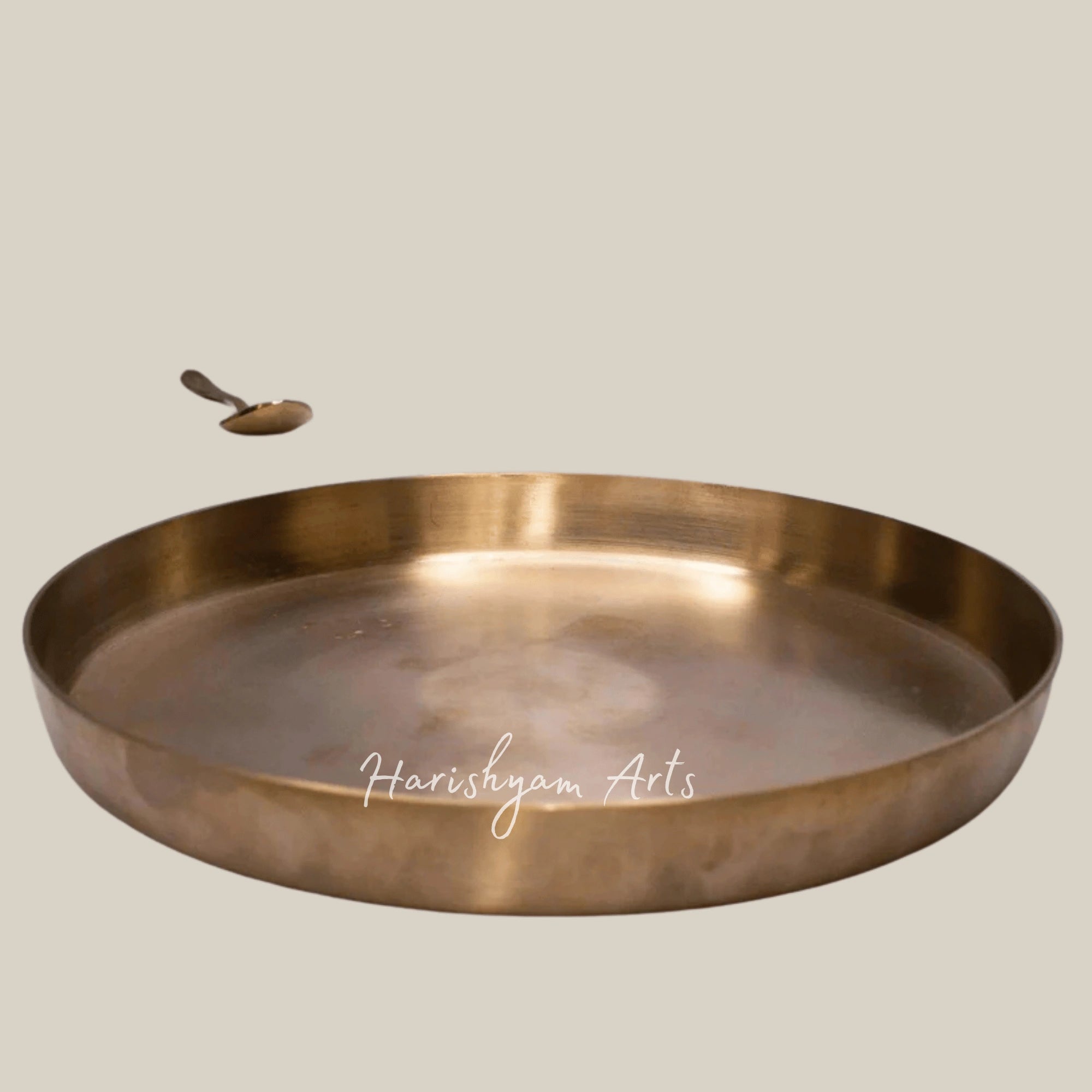 Matte Finish Kansa Thali for Traditional Indian Dining