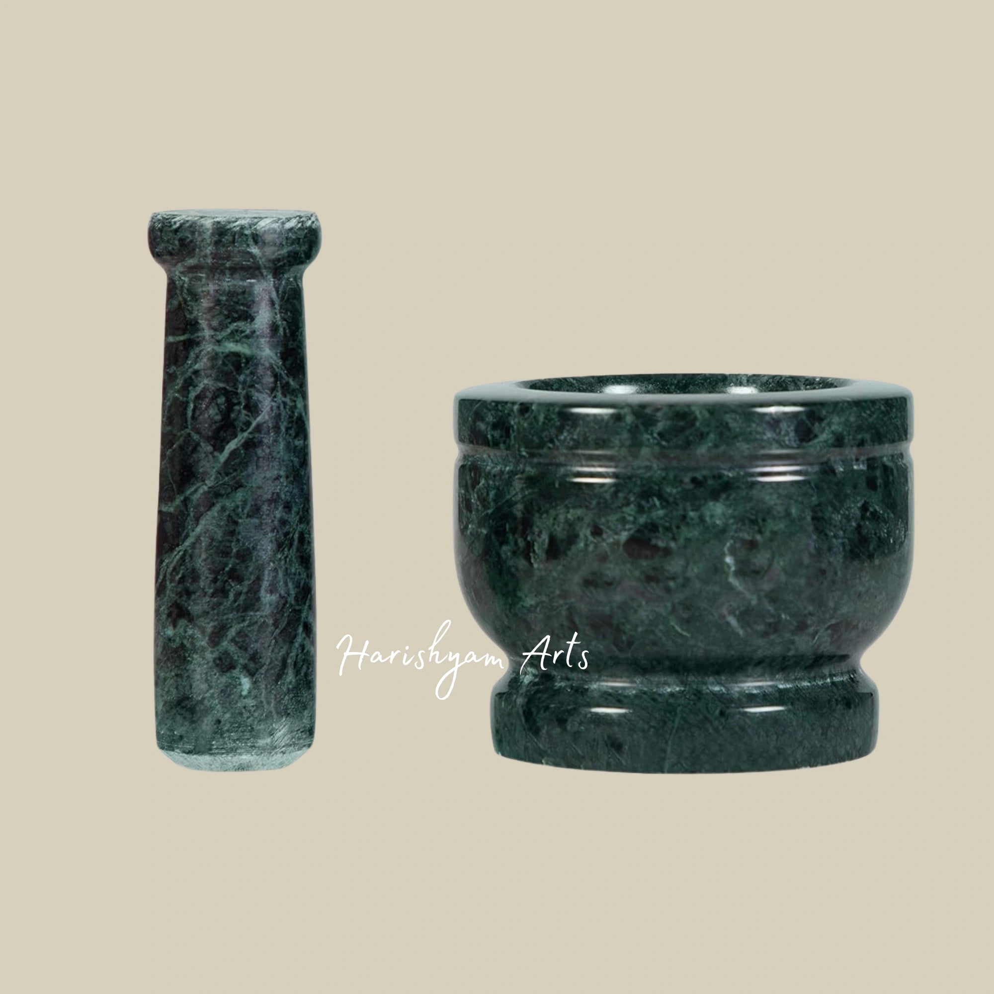 Oasis Green Stone Mortar & Pestle Set