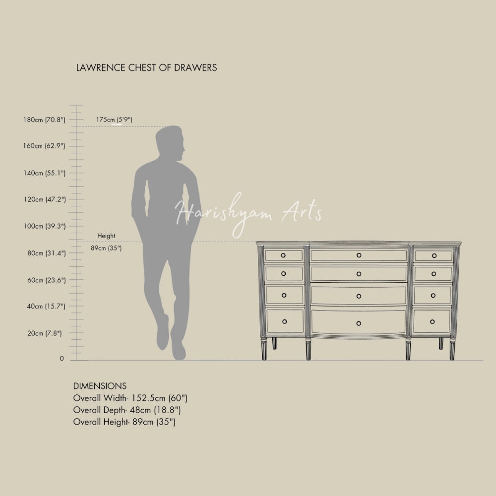 Ocean Finish Royal Chest of Drawers