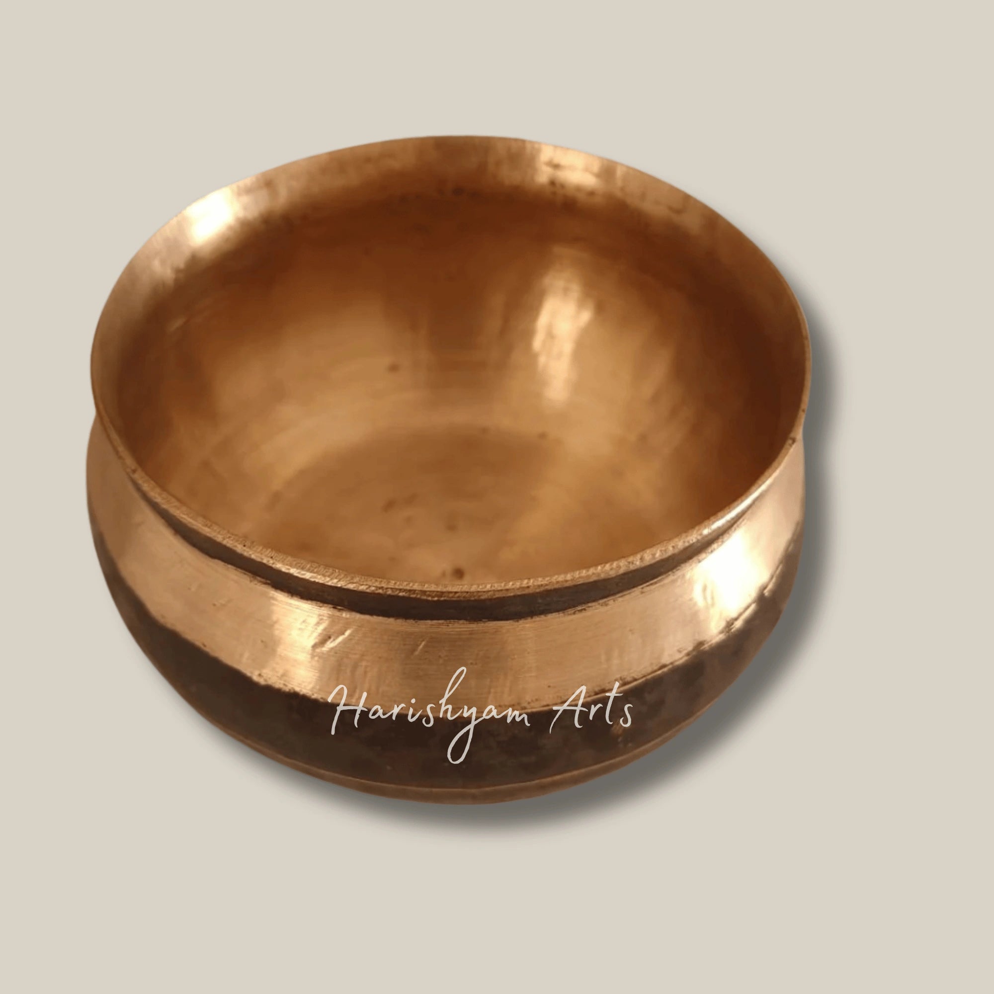 Pot Shaped Kansa Serving Bowl Crafted in Traditional Bronze