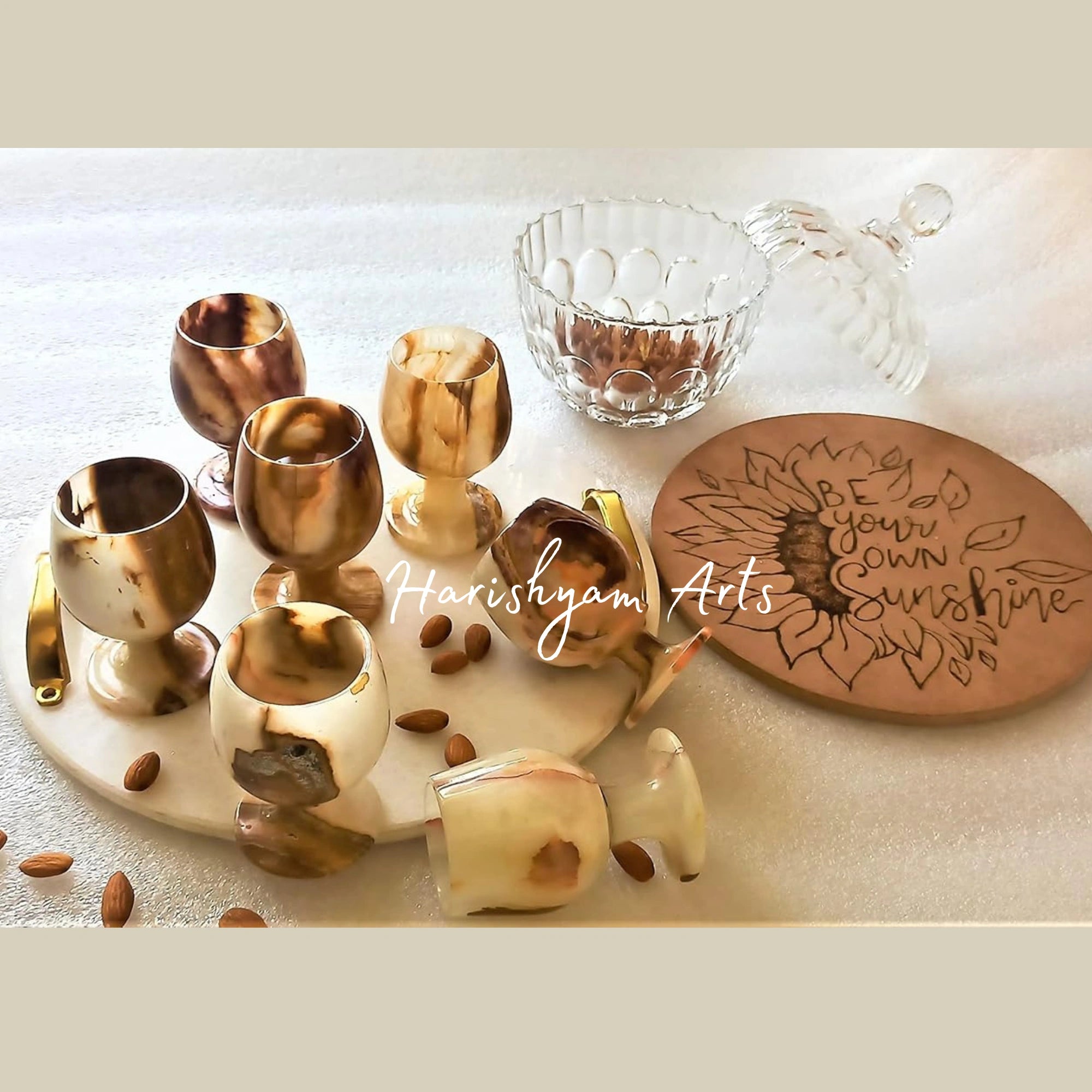 Premium Italian Stone Wine Goblet Elegant Home Bar Collection4