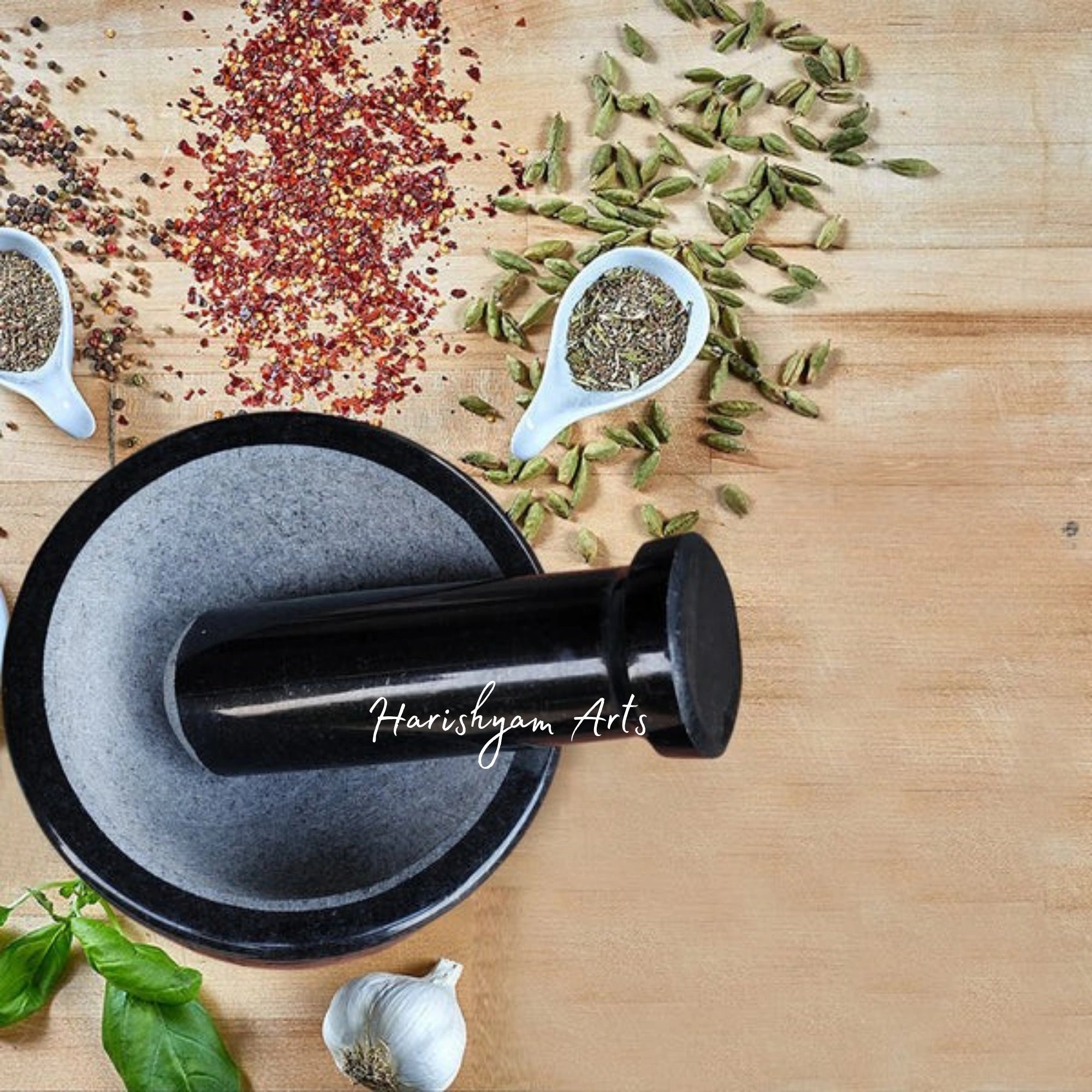 Pure Granite Mortar & Pestle Set