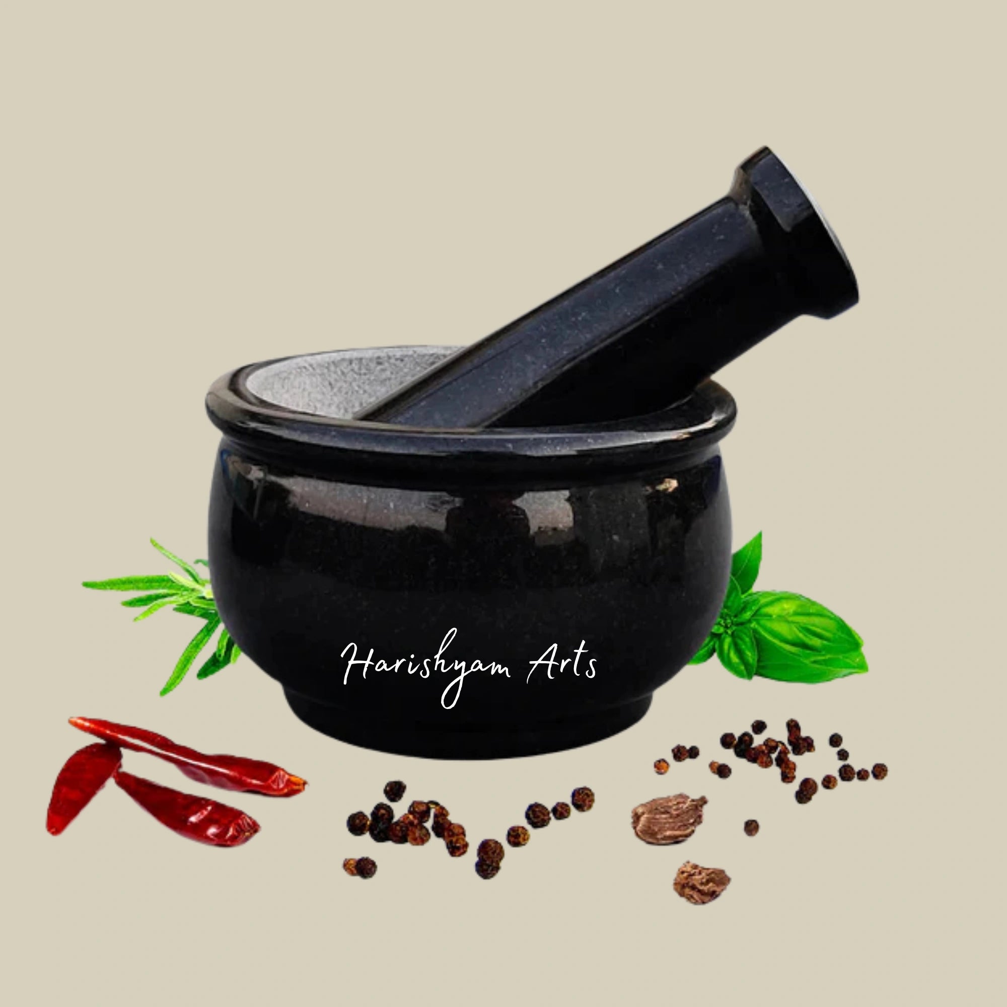 Pure Granite Mortar & Pestle Set
