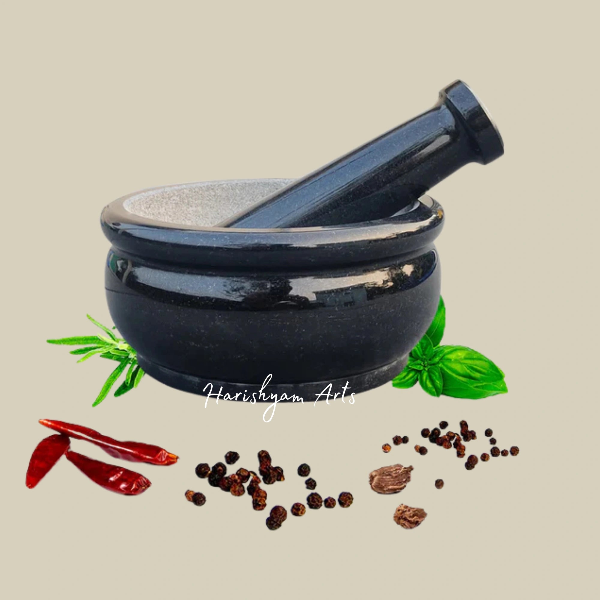 Pure Granite Mortar & Pestle Set