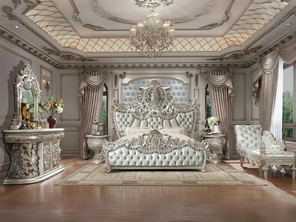 Regal Silver King Bedroom Ensemble 3-Piece Set