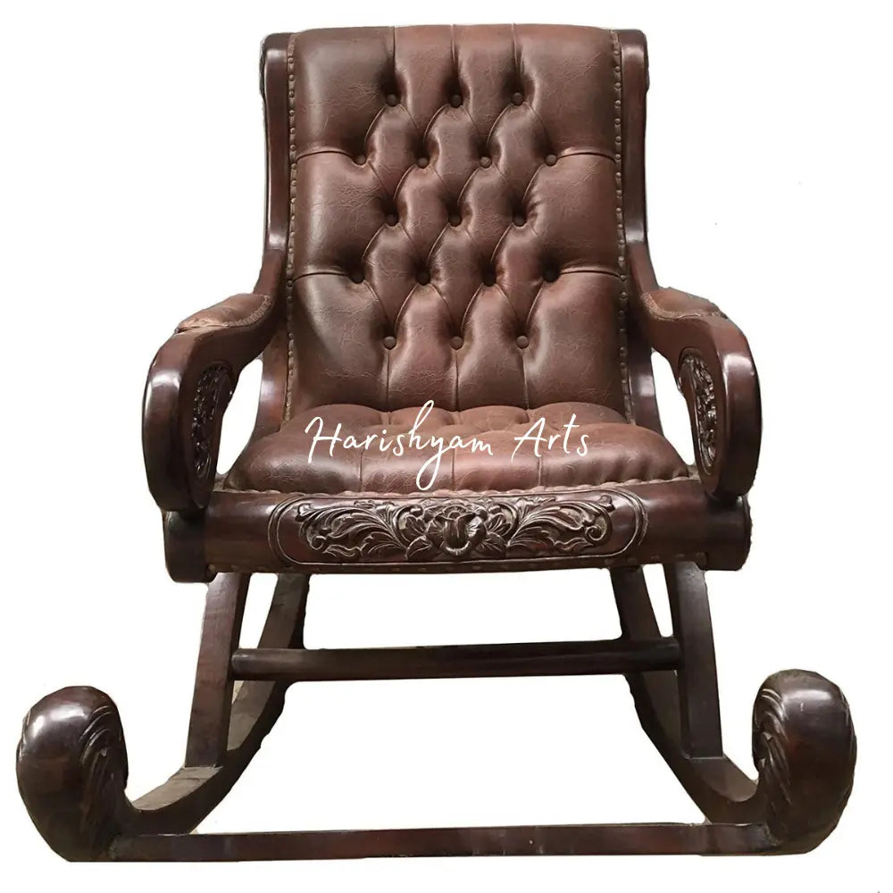 Royal Sheesham Wood Rocker Chair