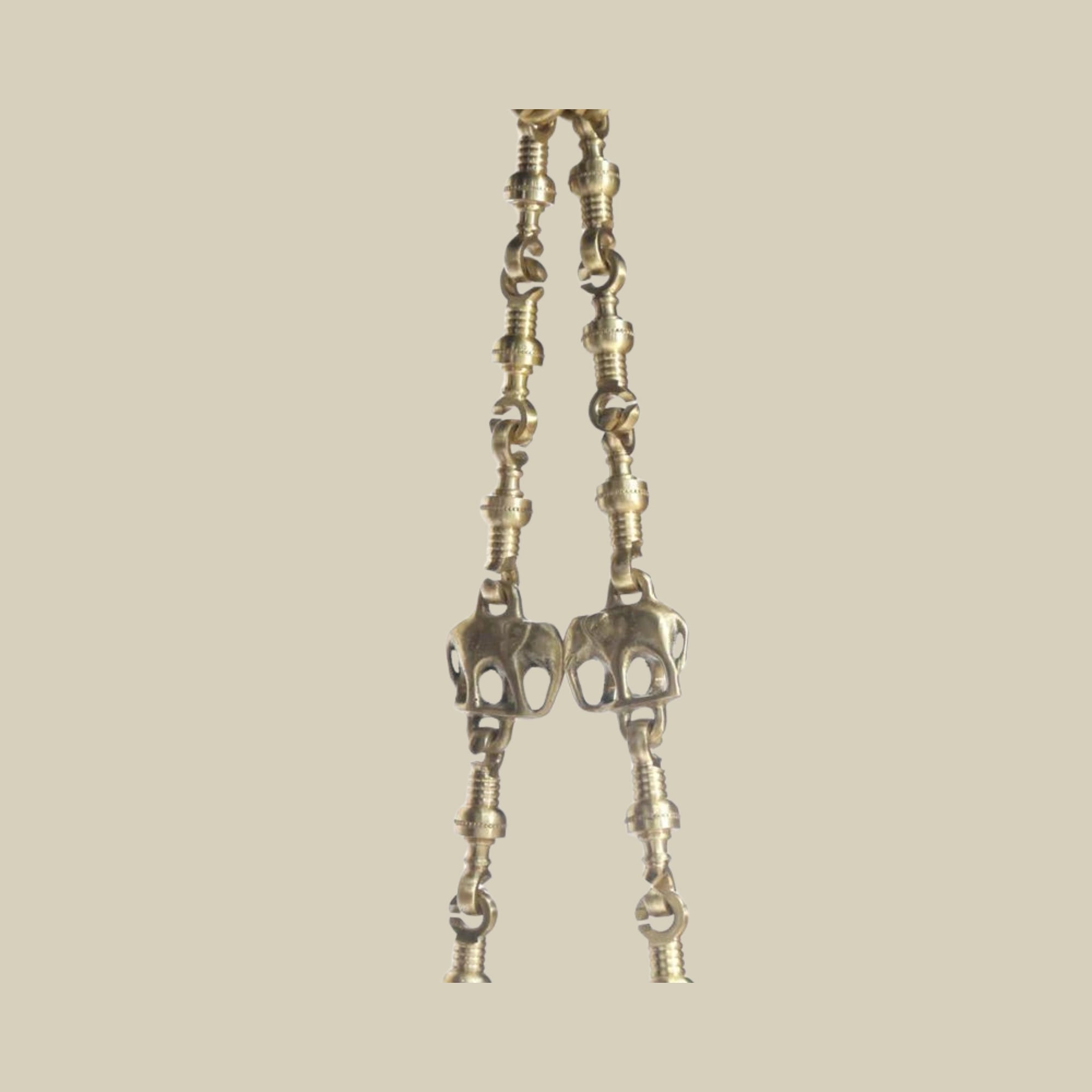 Royal Carved Elephants Jhula in Teak Wood