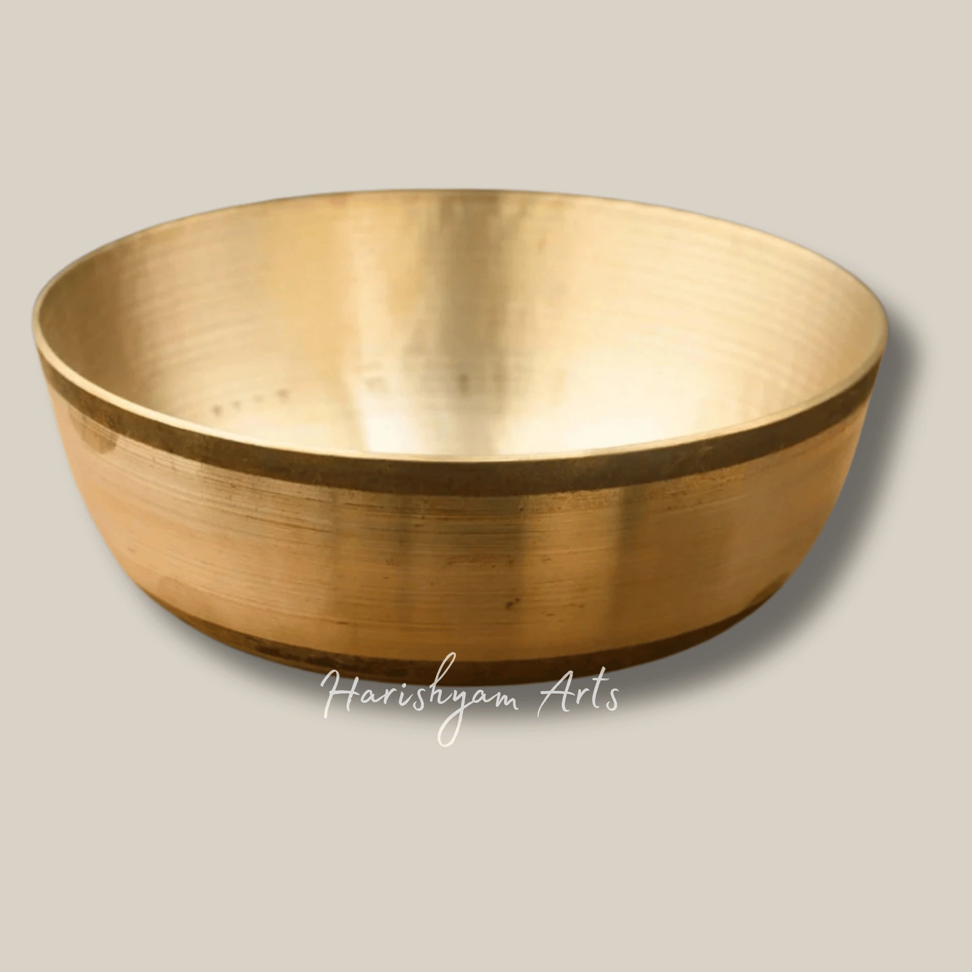 Set of Two Generous Kansa Katoris for Daily Meals or Festive Feasts