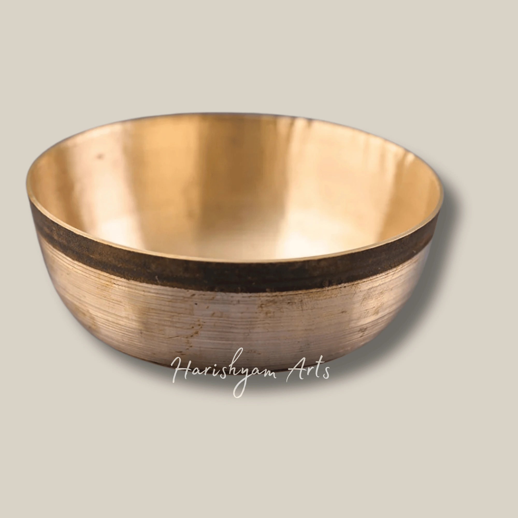 Set of Two Generous Kansa Katoris for Daily Meals or Festive Feasts