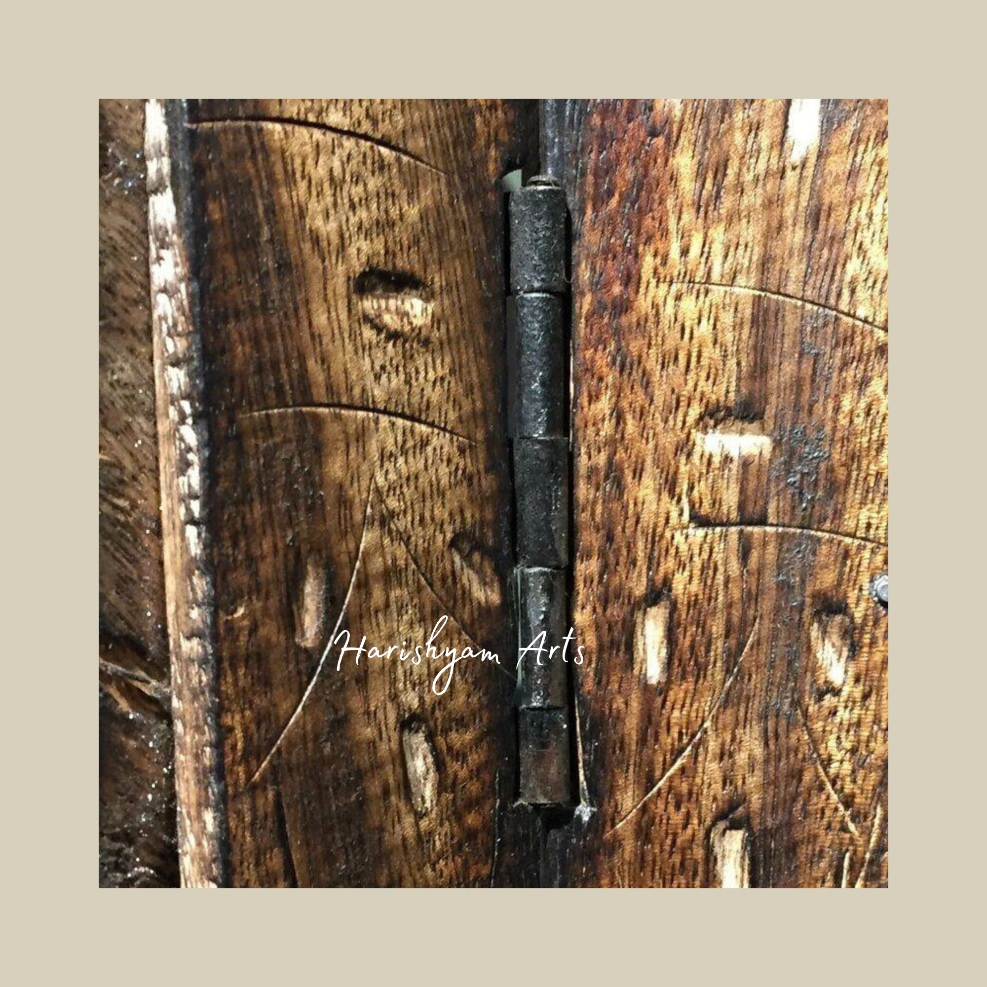 Solid Wood Folding Room Divider with 4 Panels for Living Room