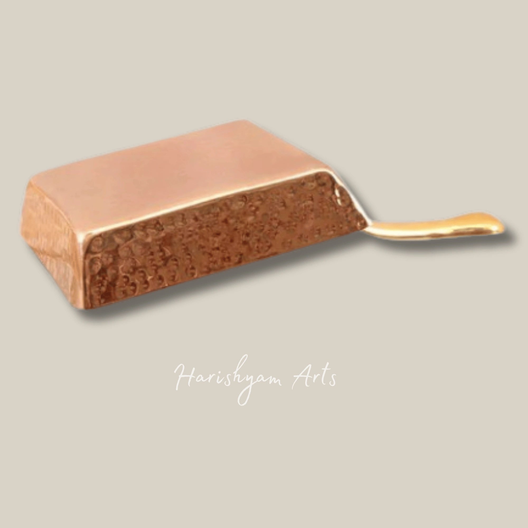 Square Hammered Copper Pan with Tin Lining for Unique Cooking and Serveware