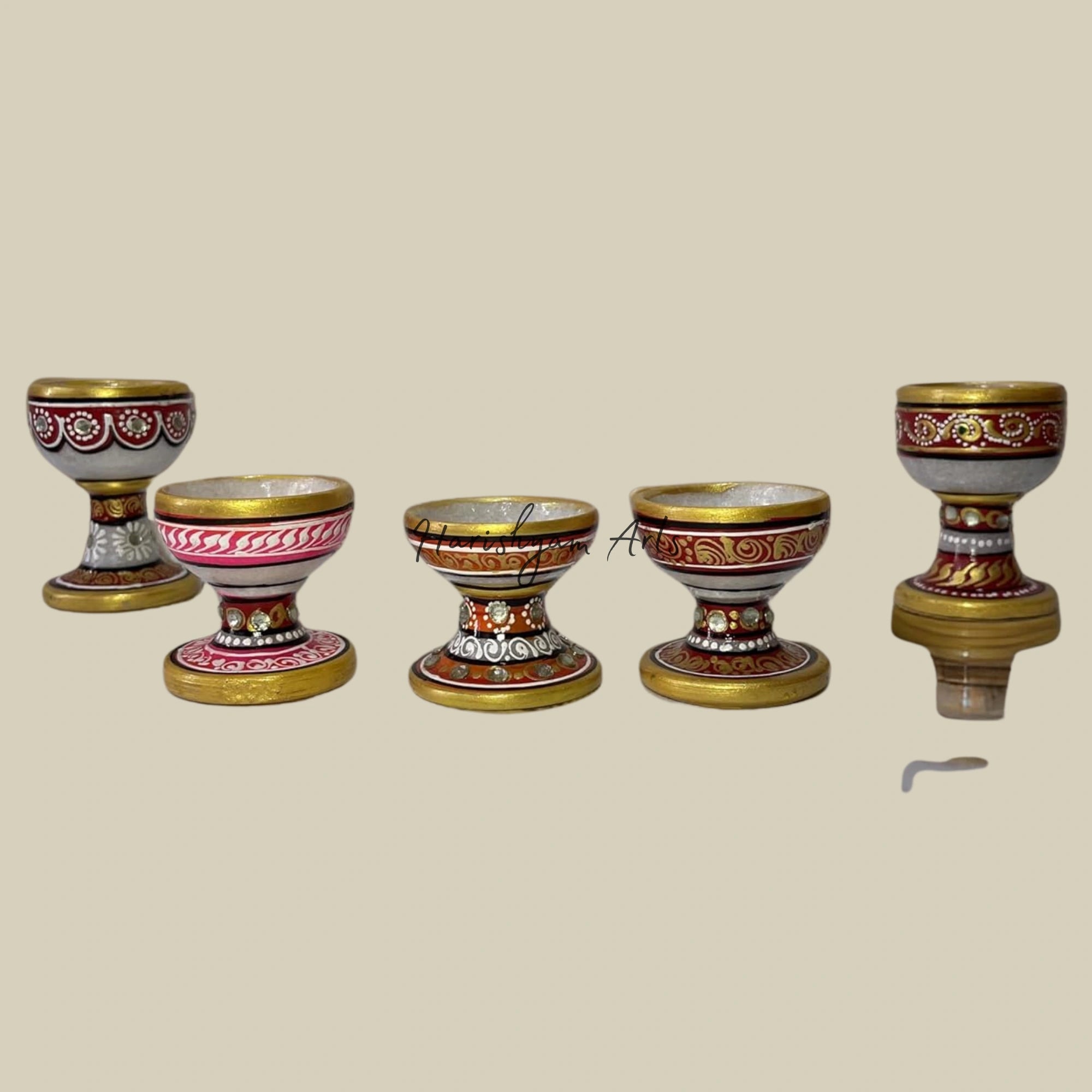 Stone-Finished Marble Diya for Puja and Table Décor4