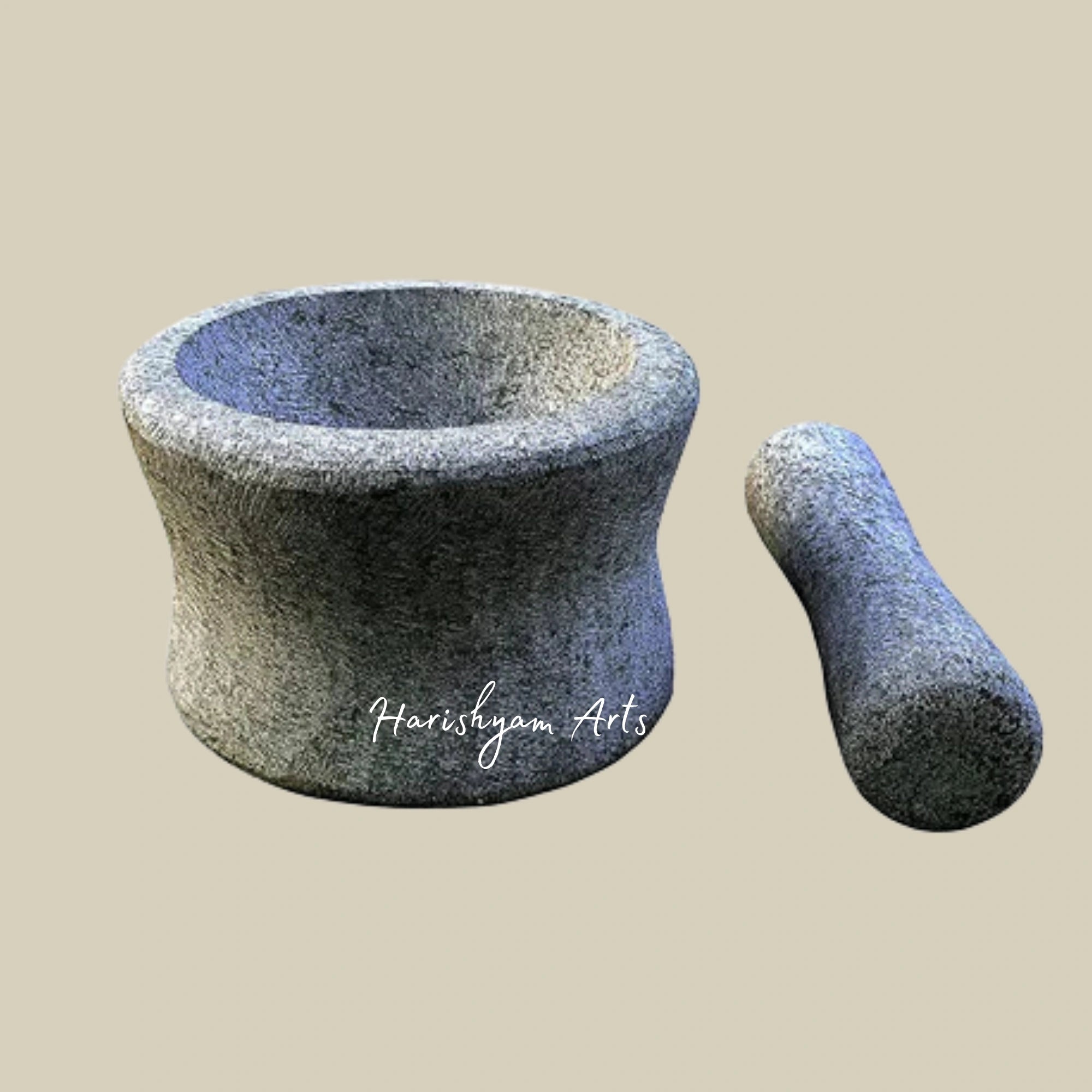 Stone Mortar & Pestle Set for Grinding